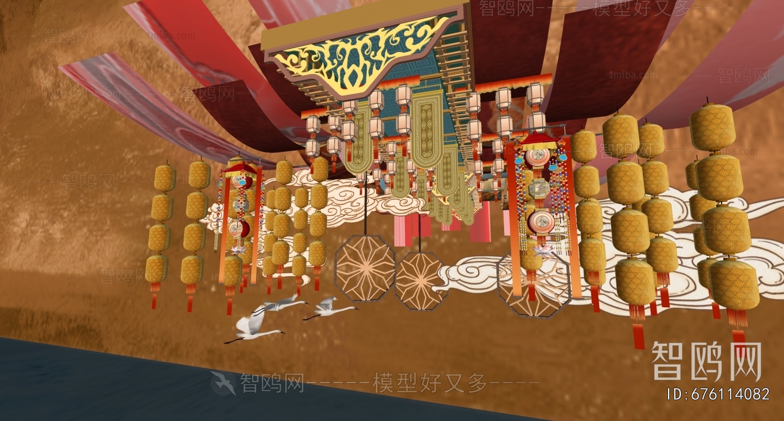 Modern New Chinese Style Chinese Style Commercial Street