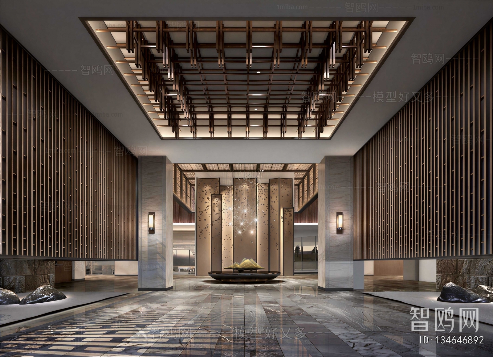New Chinese Style Lobby Hall