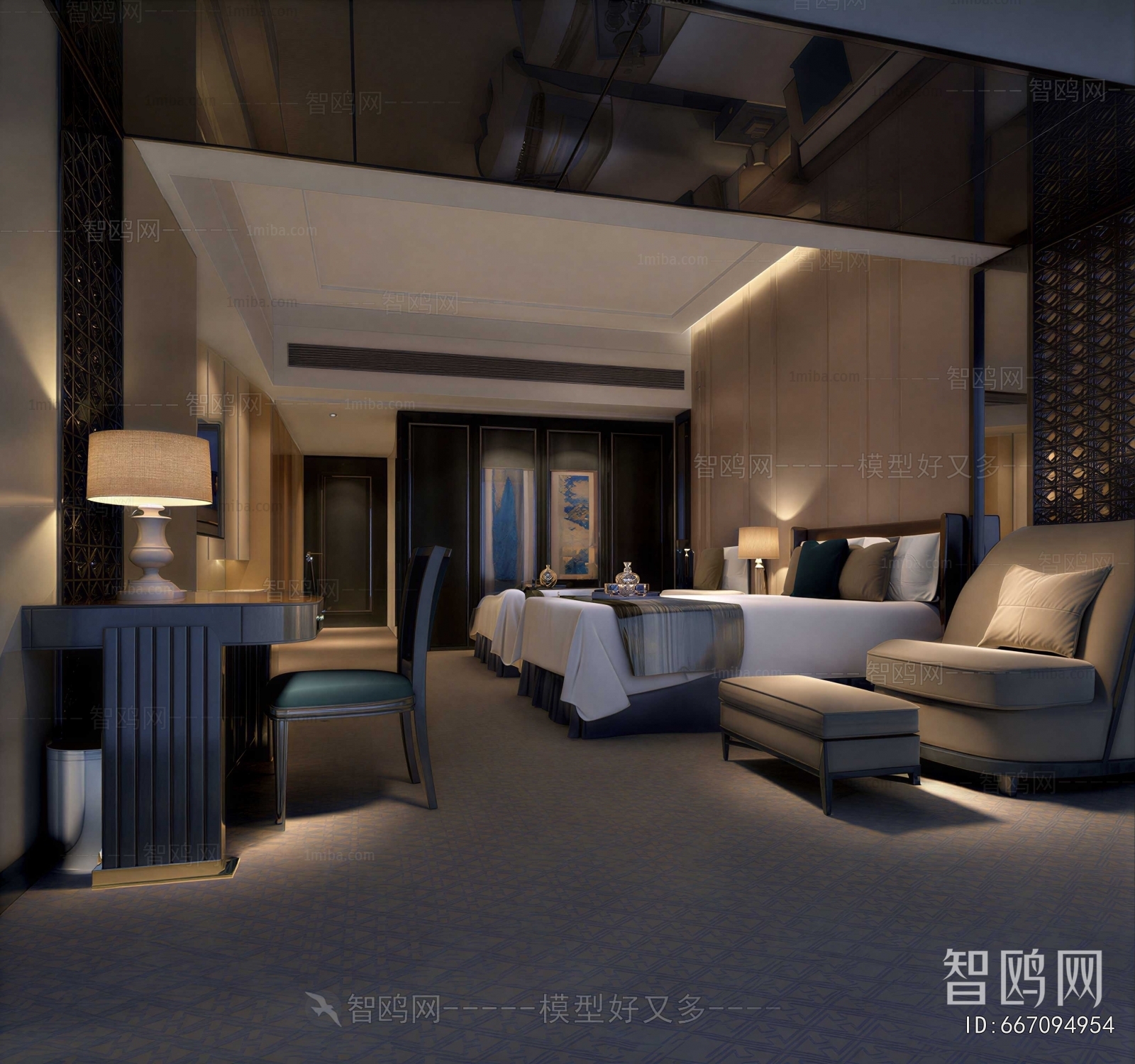 Modern Guest Room