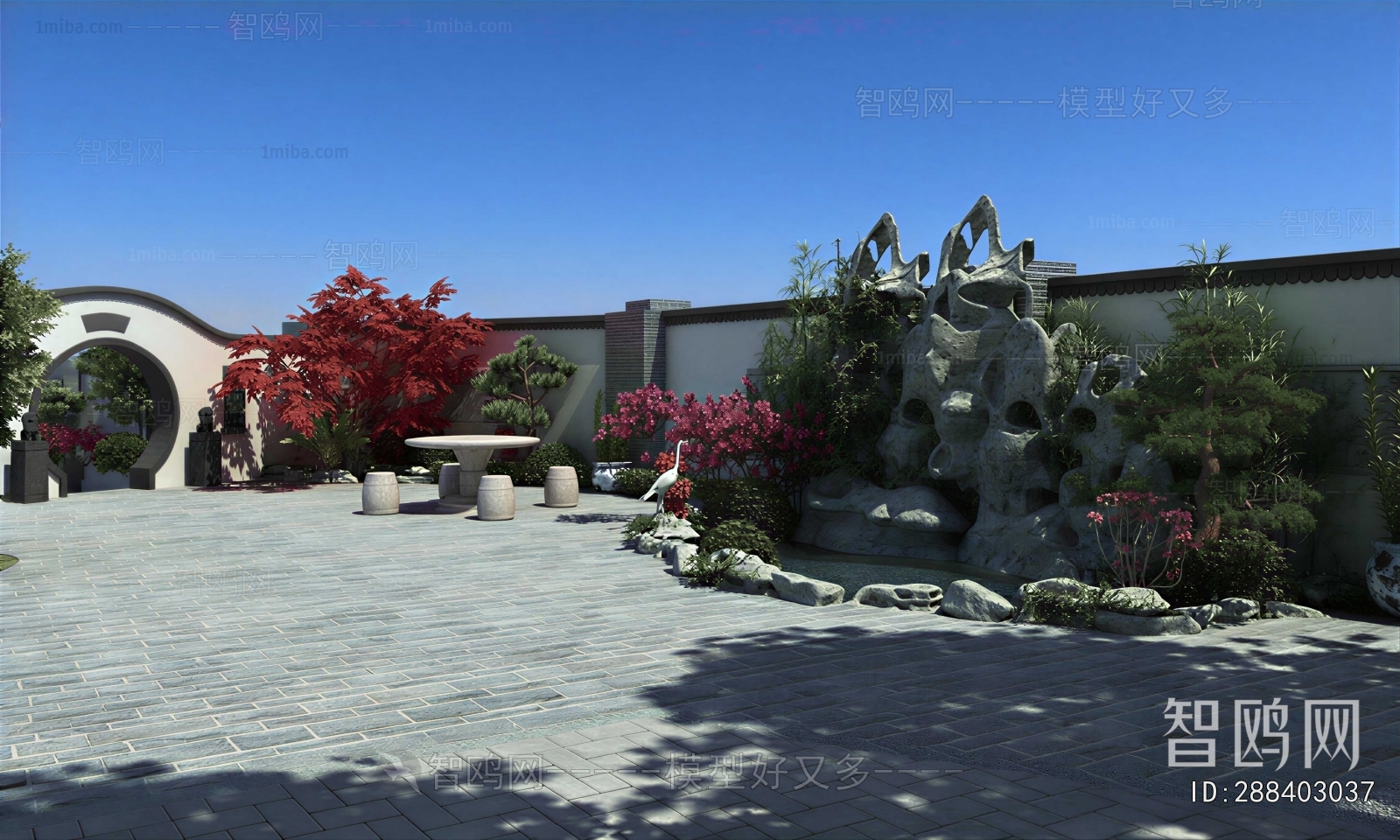 New Chinese Style Courtyard/landscape
