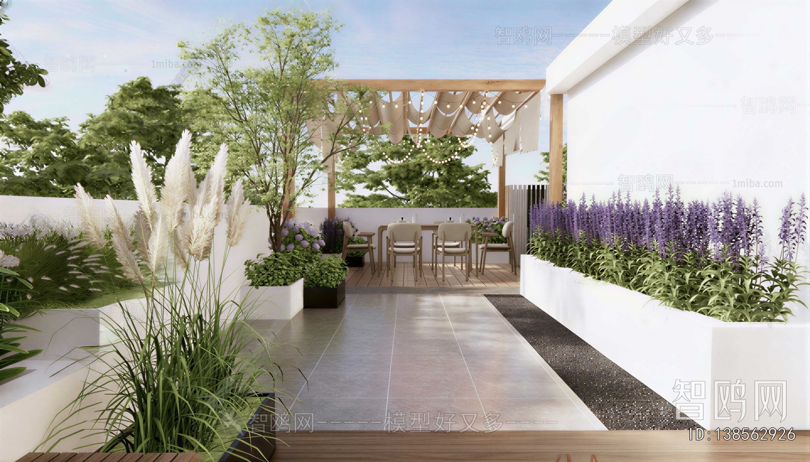 Modern Courtyard/landscape