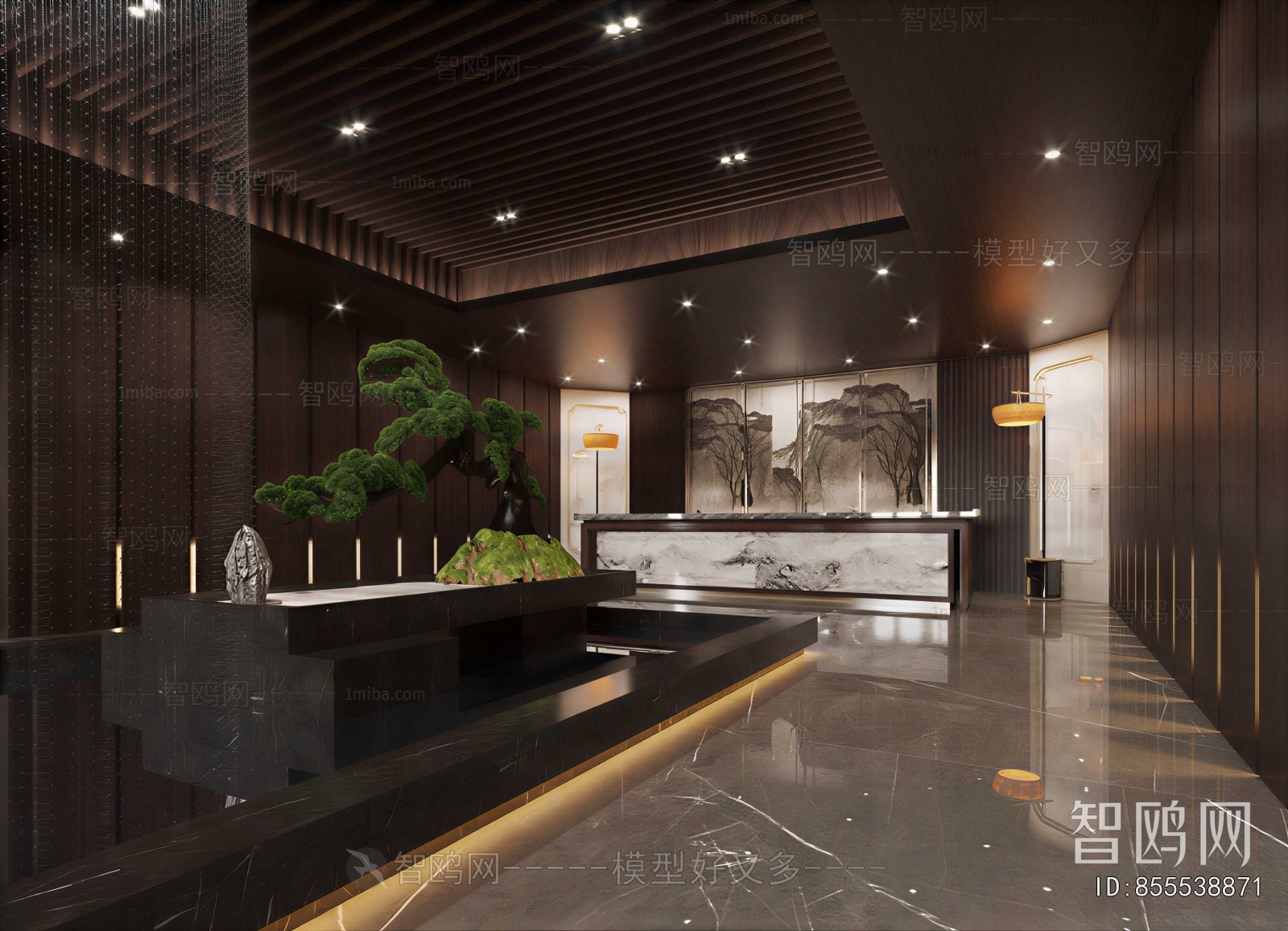 New Chinese Style Lobby Hall