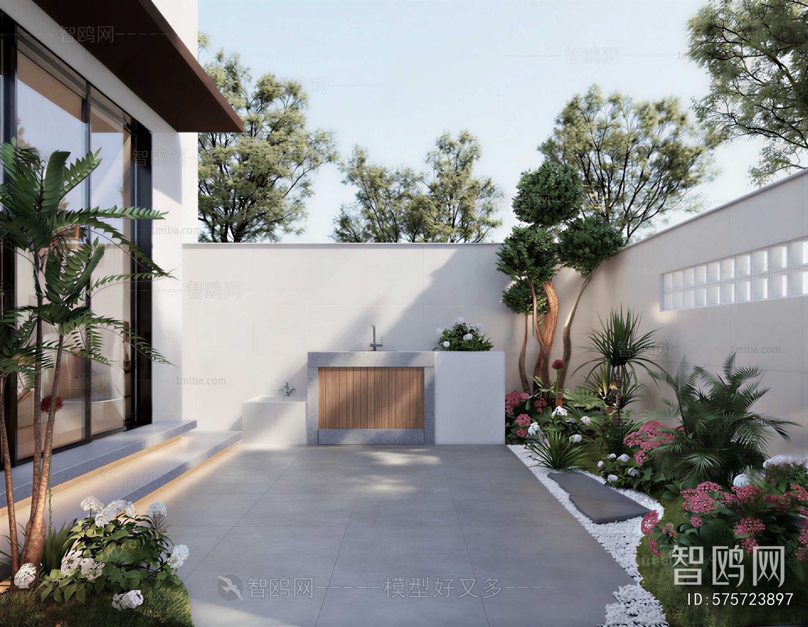Modern Courtyard/landscape