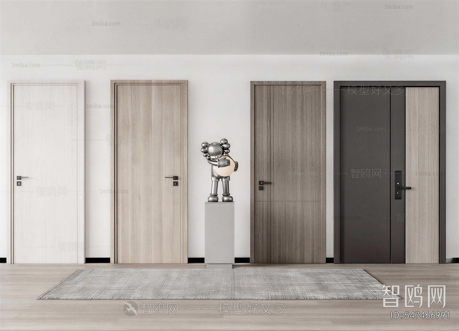Modern Single Door