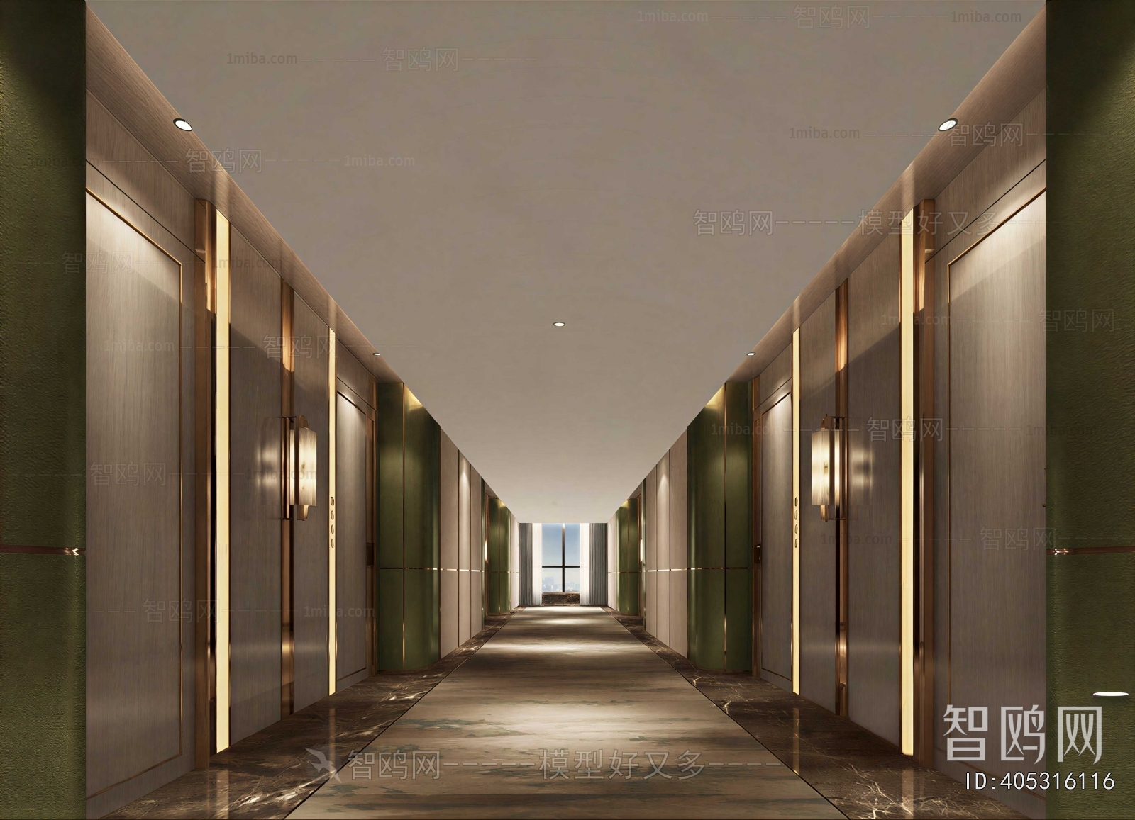 Modern Corridor/elevator Hall