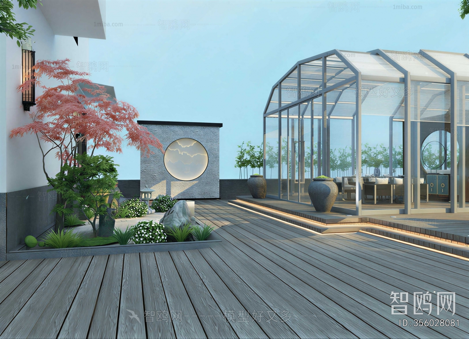 New Chinese Style Courtyard/landscape