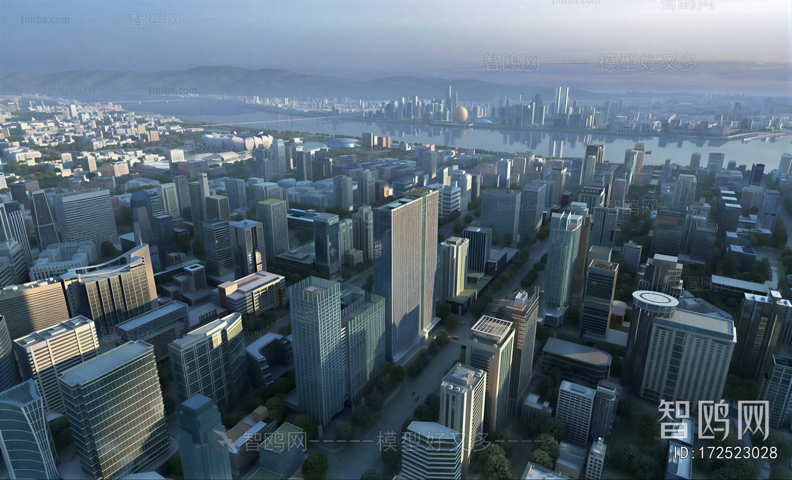 Modern Architectural Bird's-eye View Planning