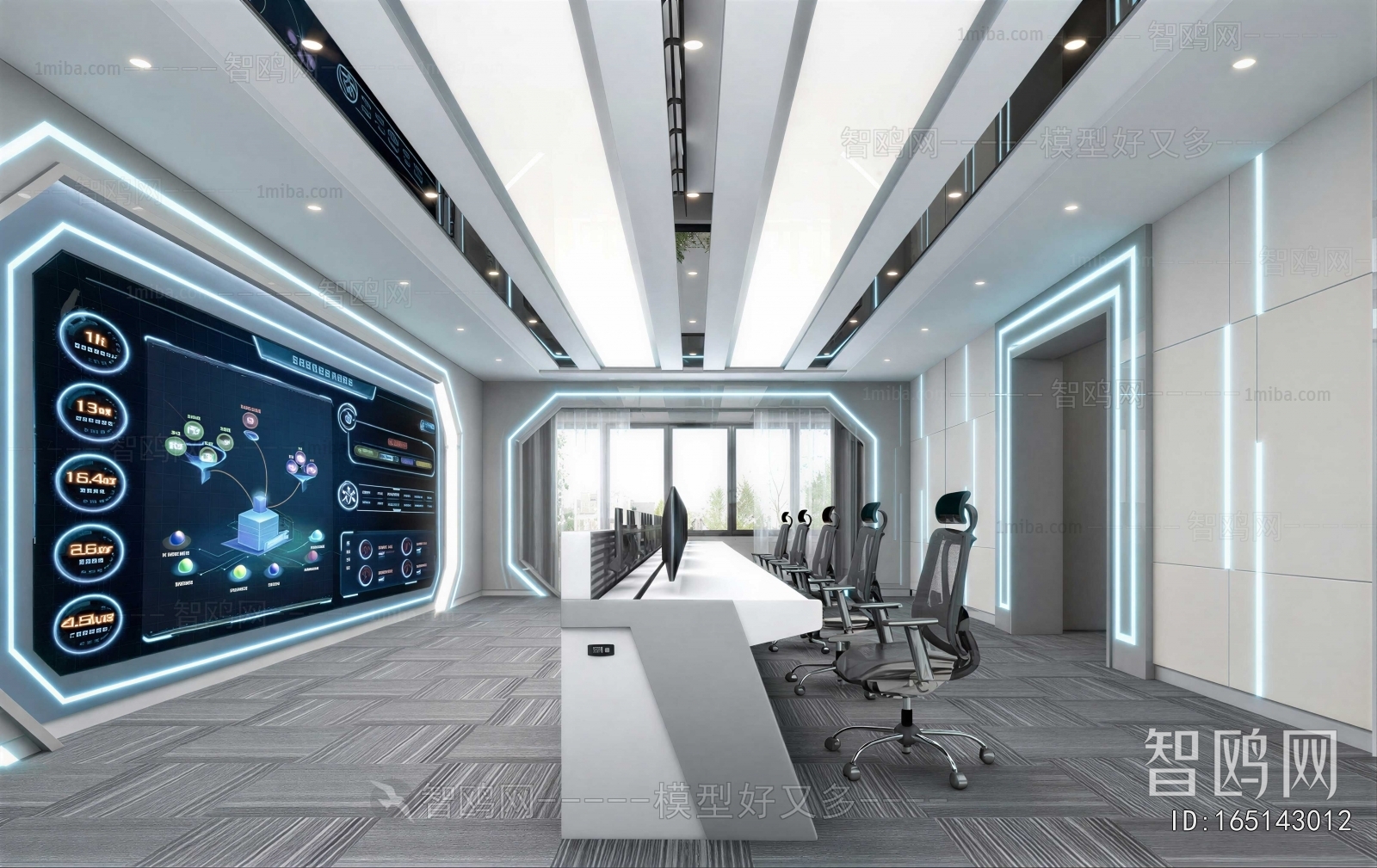 Modern Monitor Room