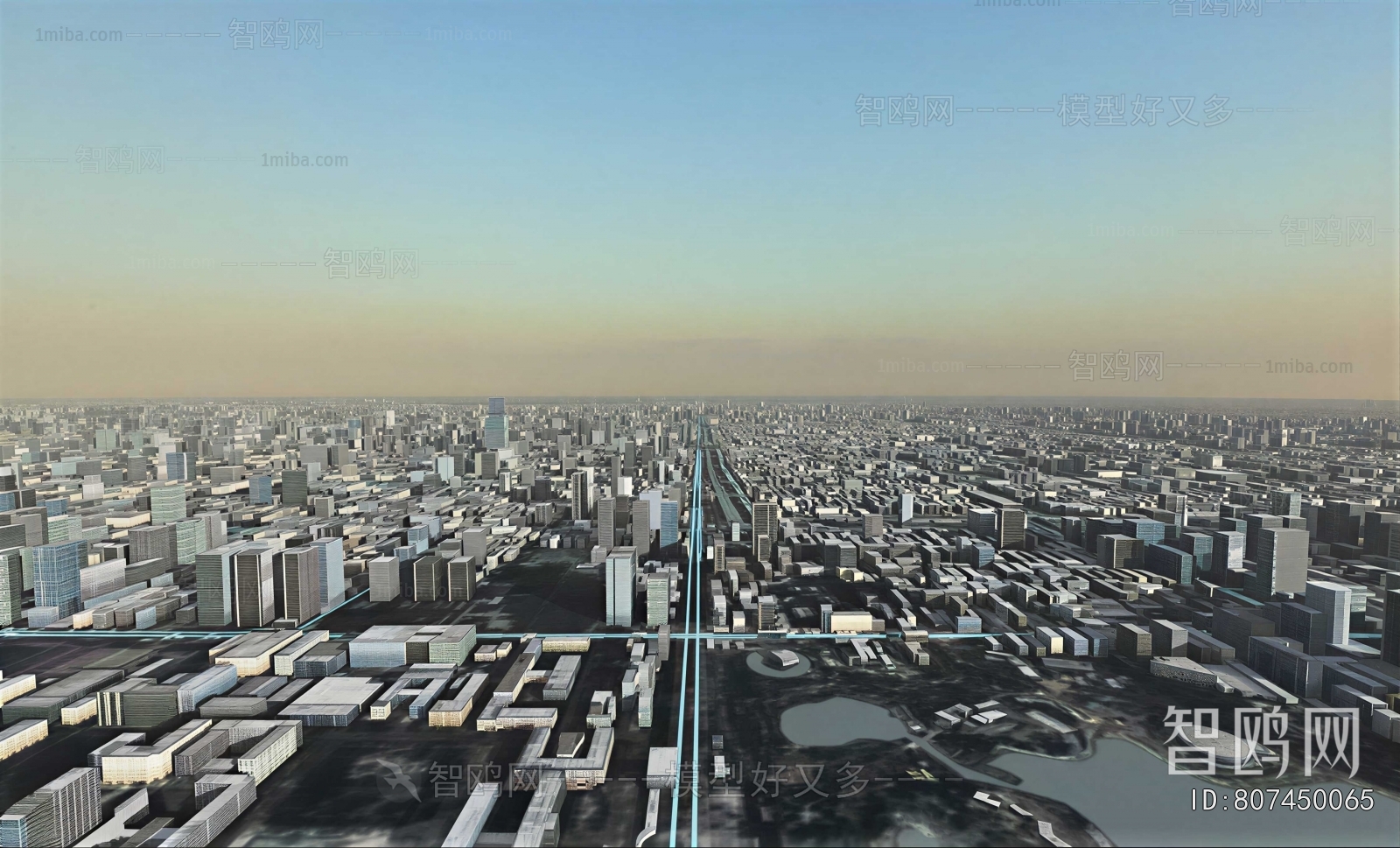 Modern Architectural Bird's-eye View Planning