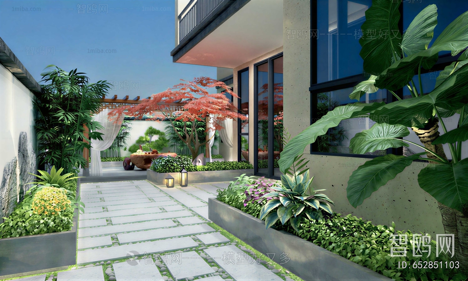 Modern Courtyard/landscape