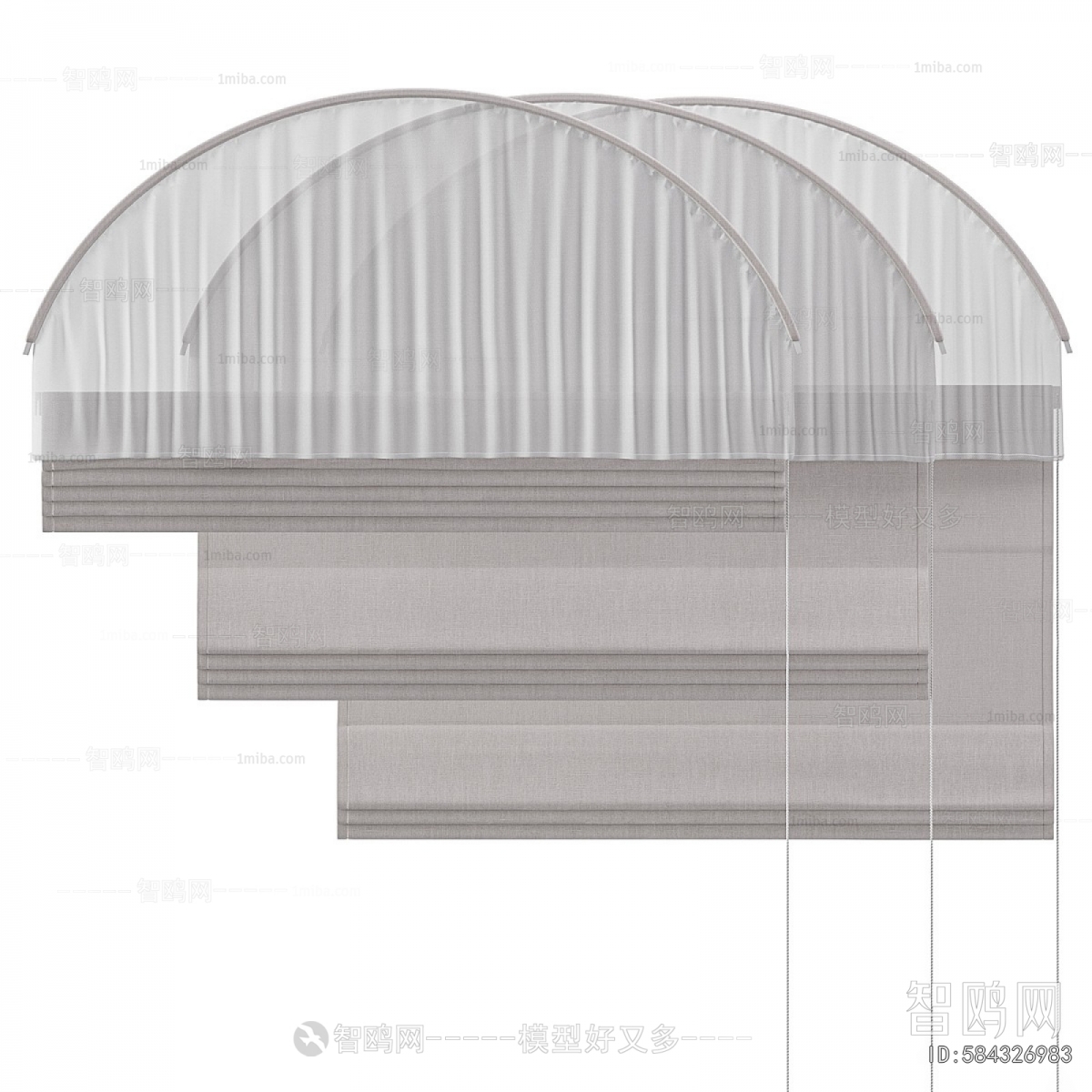 Modern Roman Curtain