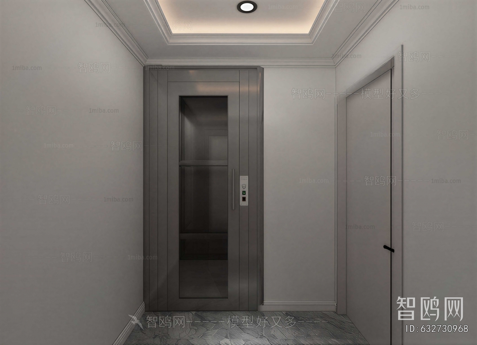 Modern Office Elevator Hall