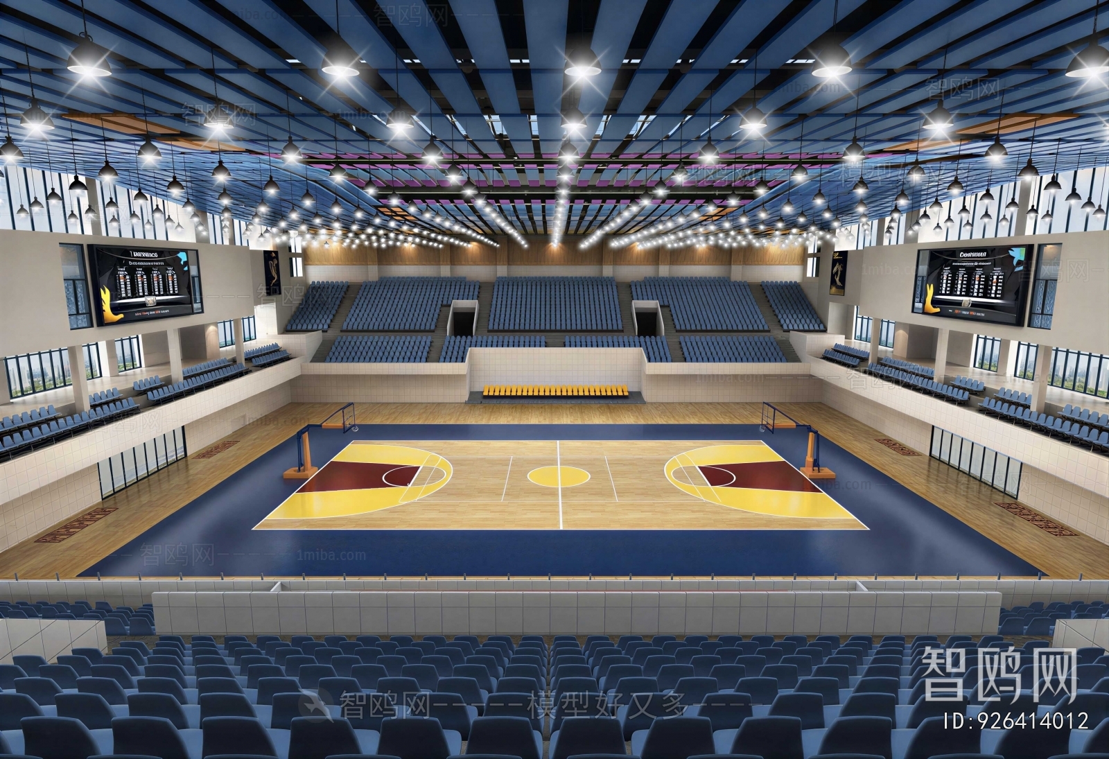 Modern Basketball Arena