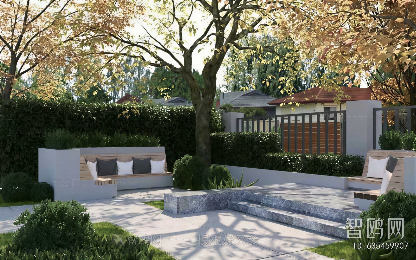 Modern Courtyard/landscape