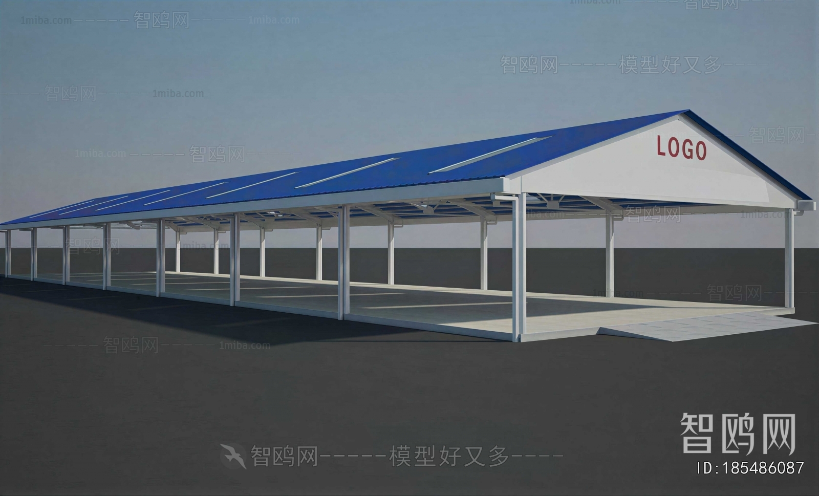 Modern Outdoor Parking Lot