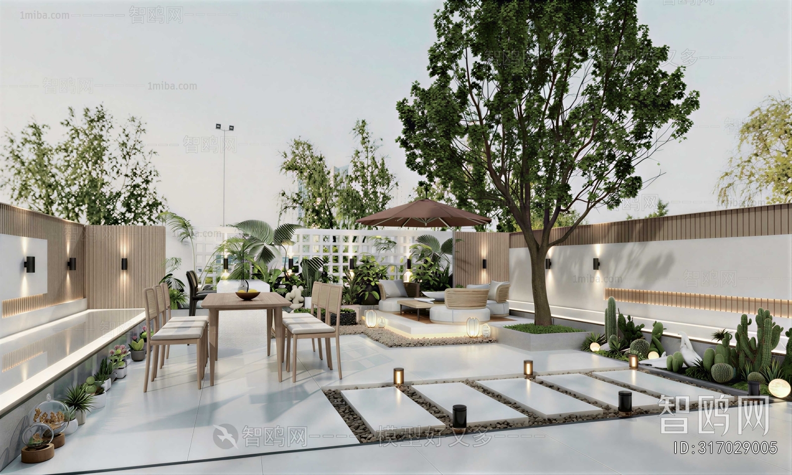 Modern Courtyard/landscape
