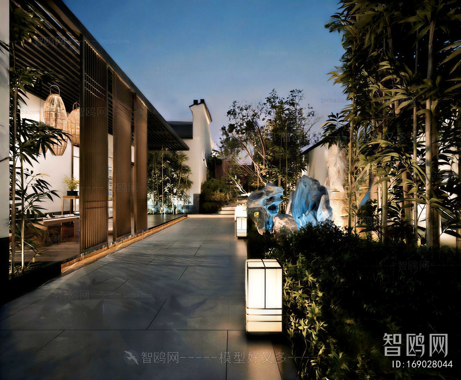 New Chinese Style Courtyard/landscape