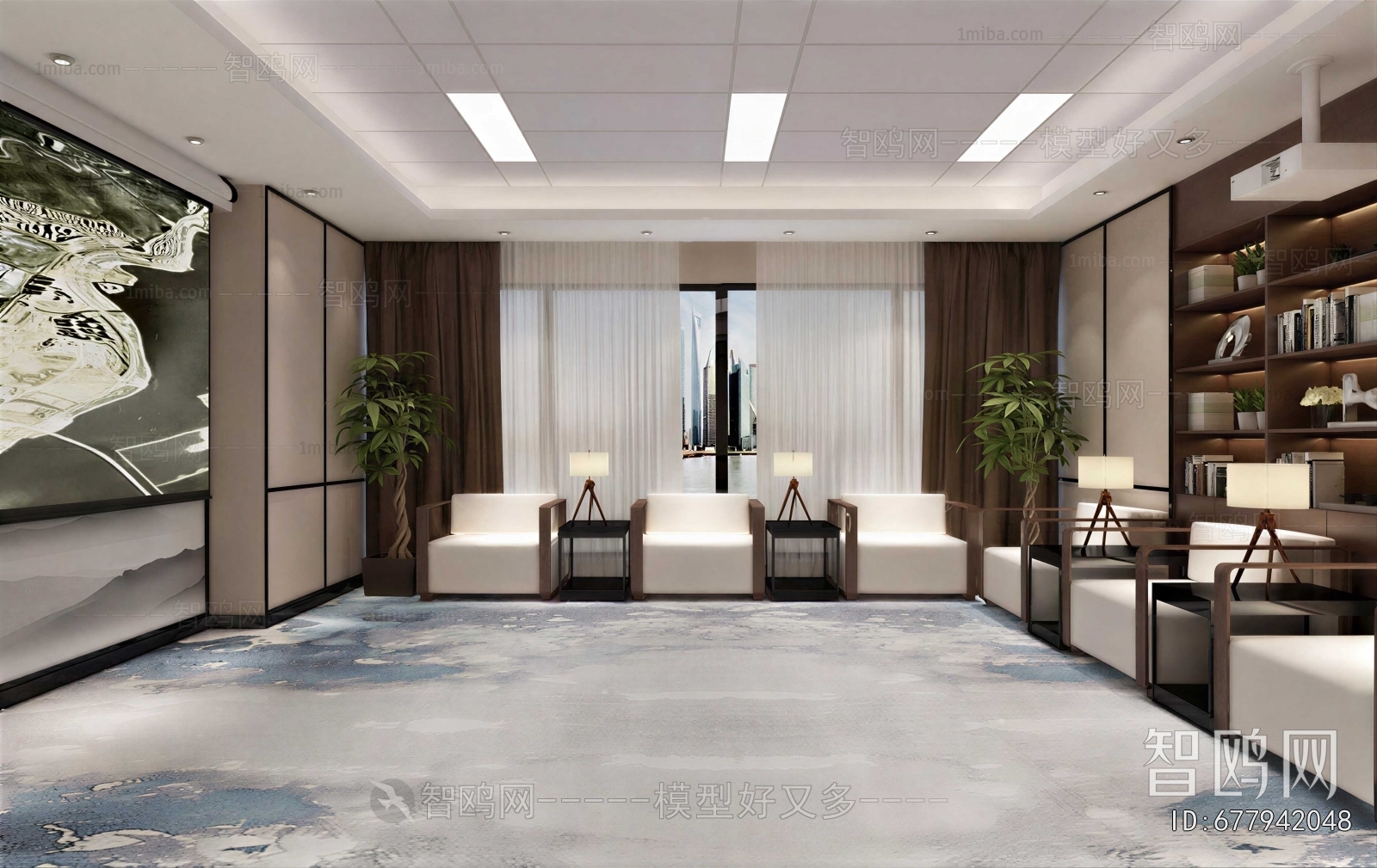 New Chinese Style Reception Room