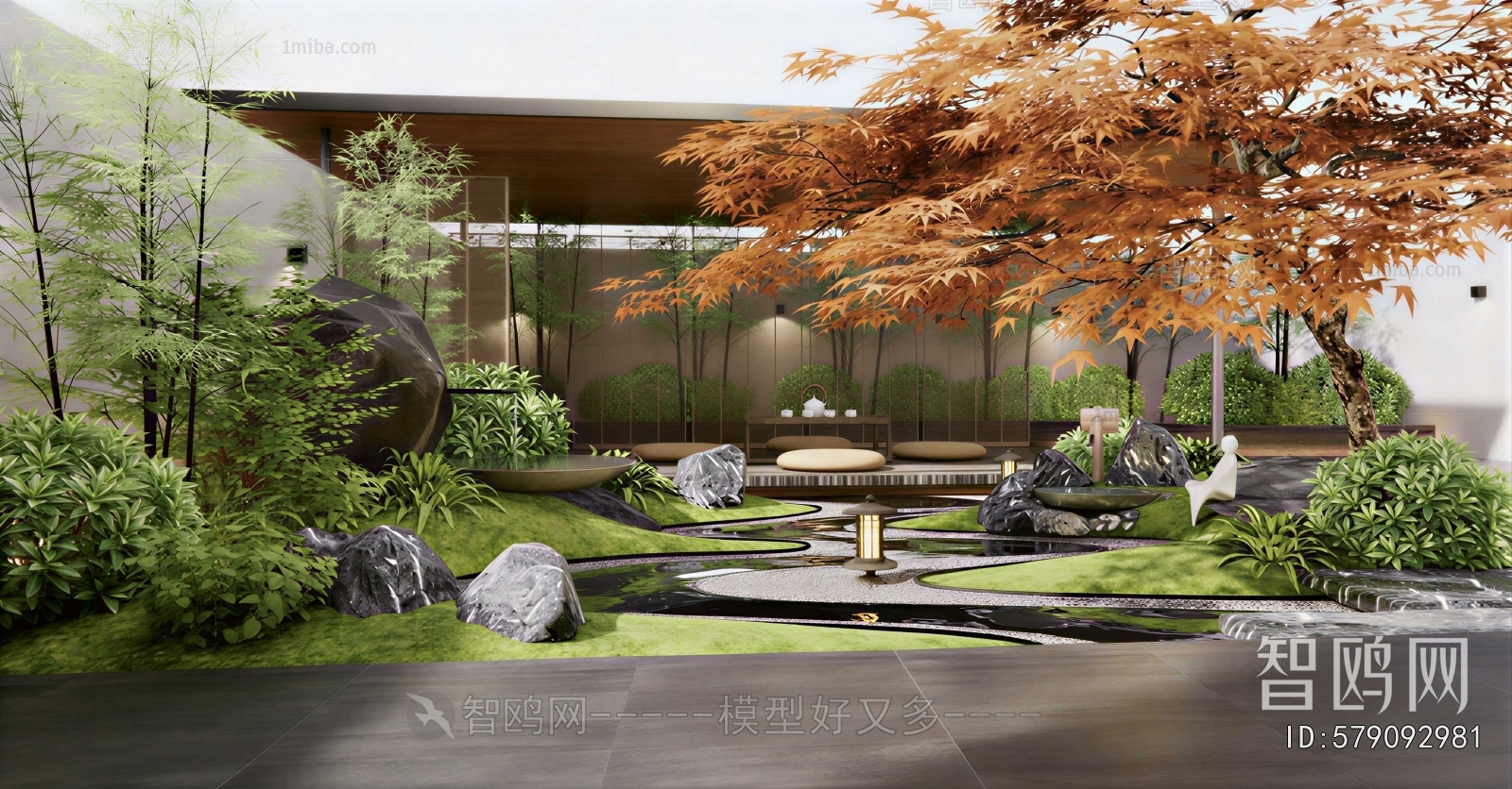 New Chinese Style Courtyard/landscape
