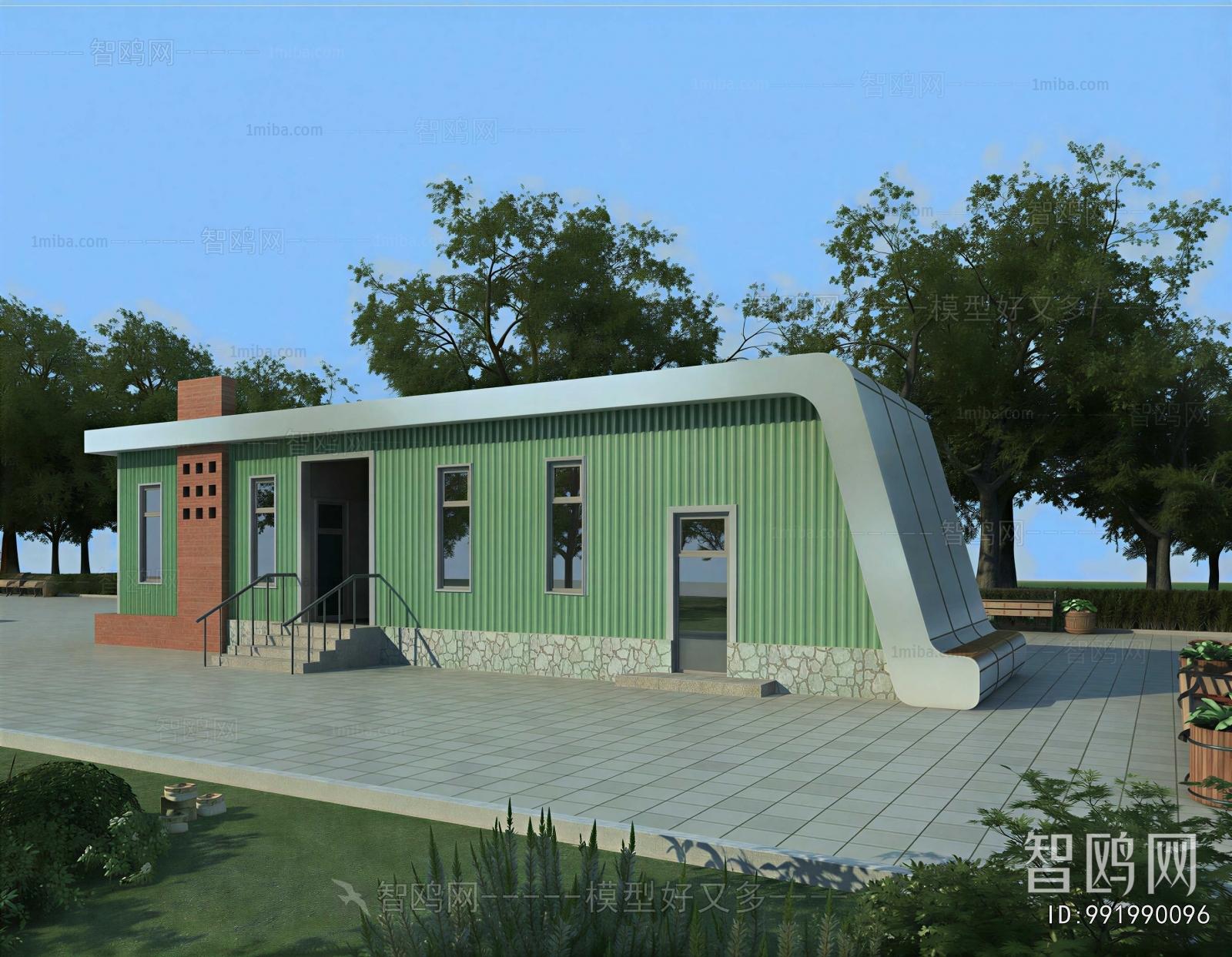 Chinese Style Public Building