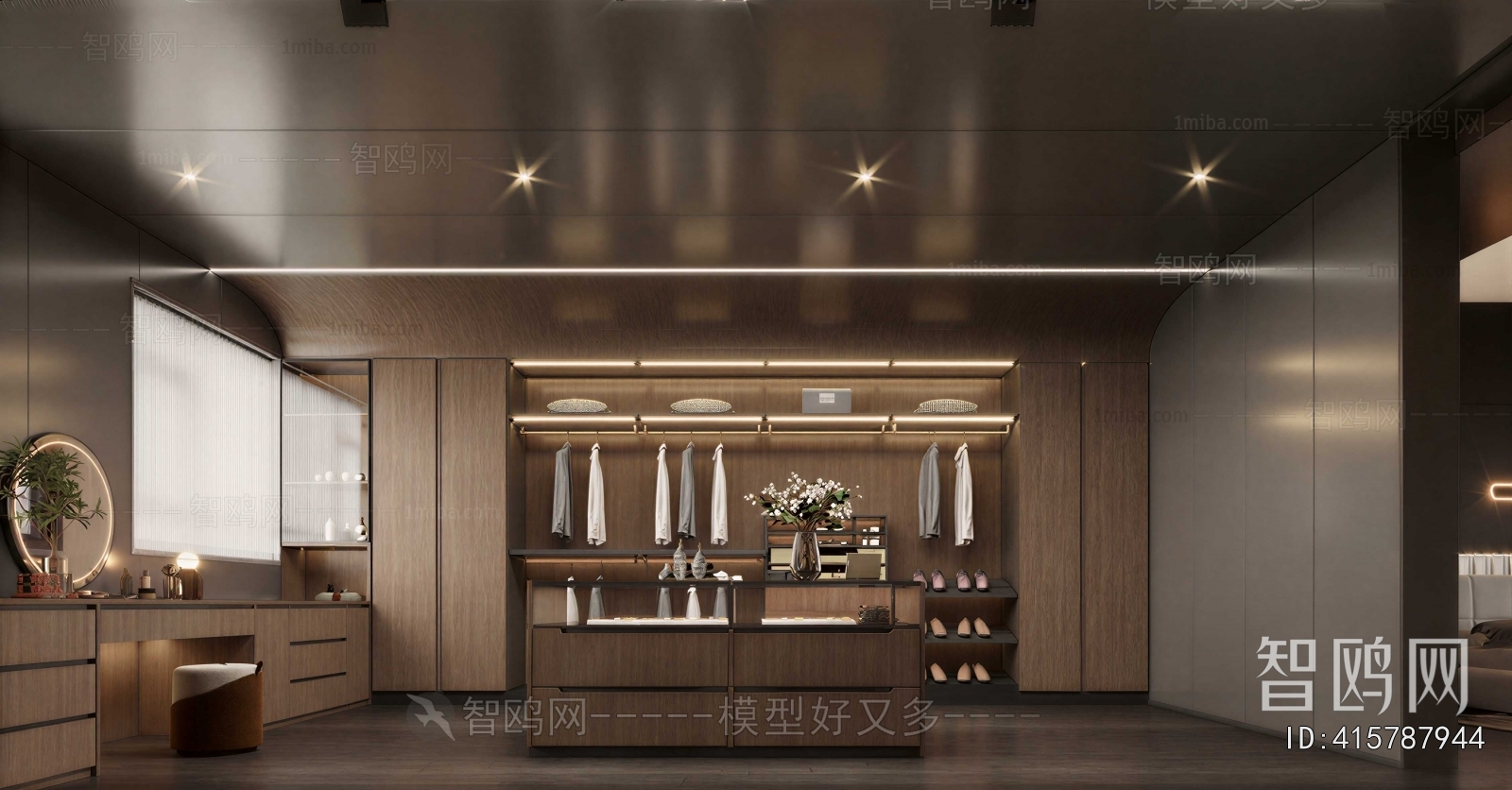 Modern Clothes Storage Area