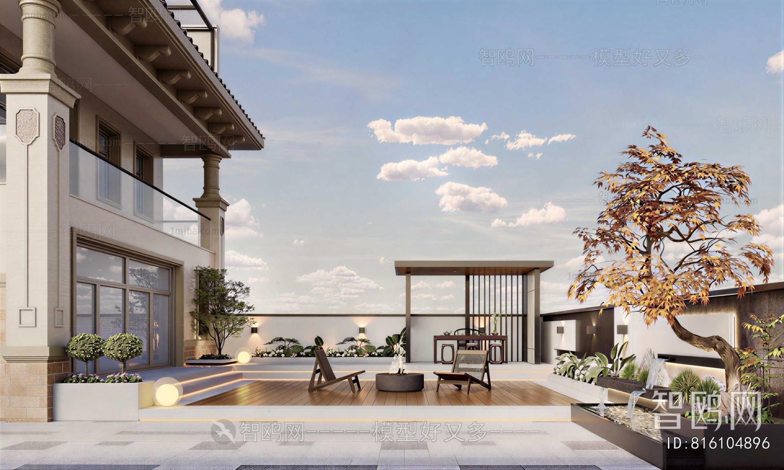 Modern Courtyard/landscape