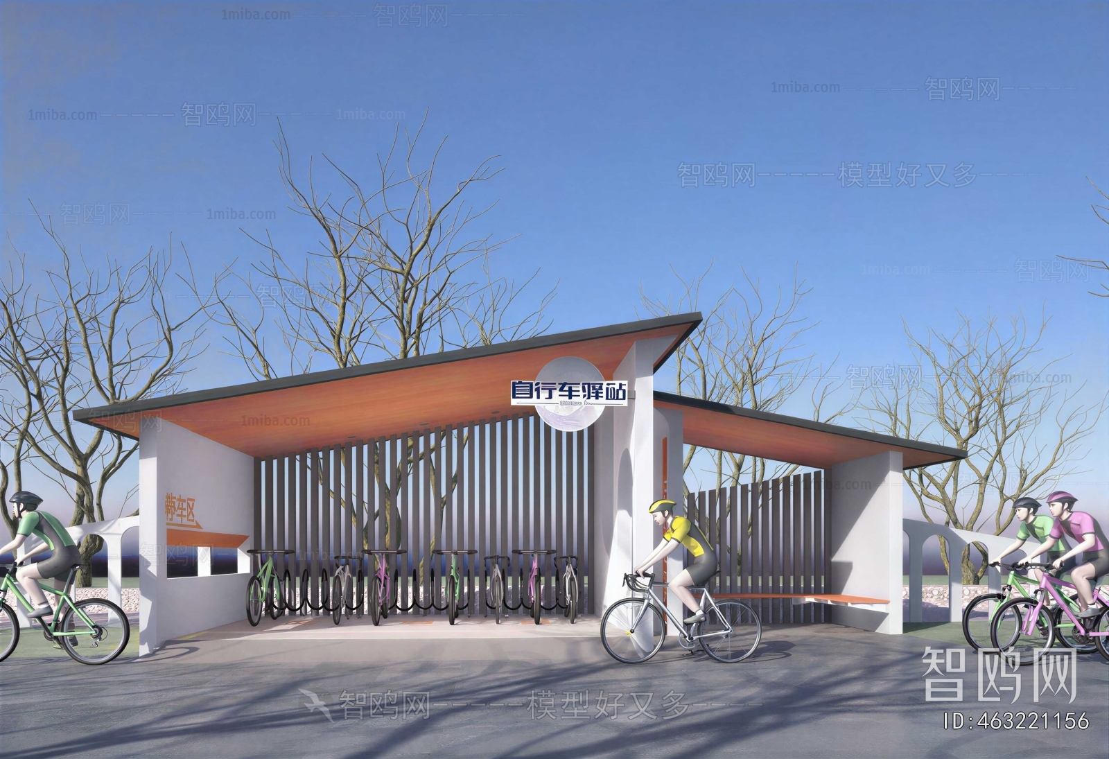 Modern Outdoor Parking Lot