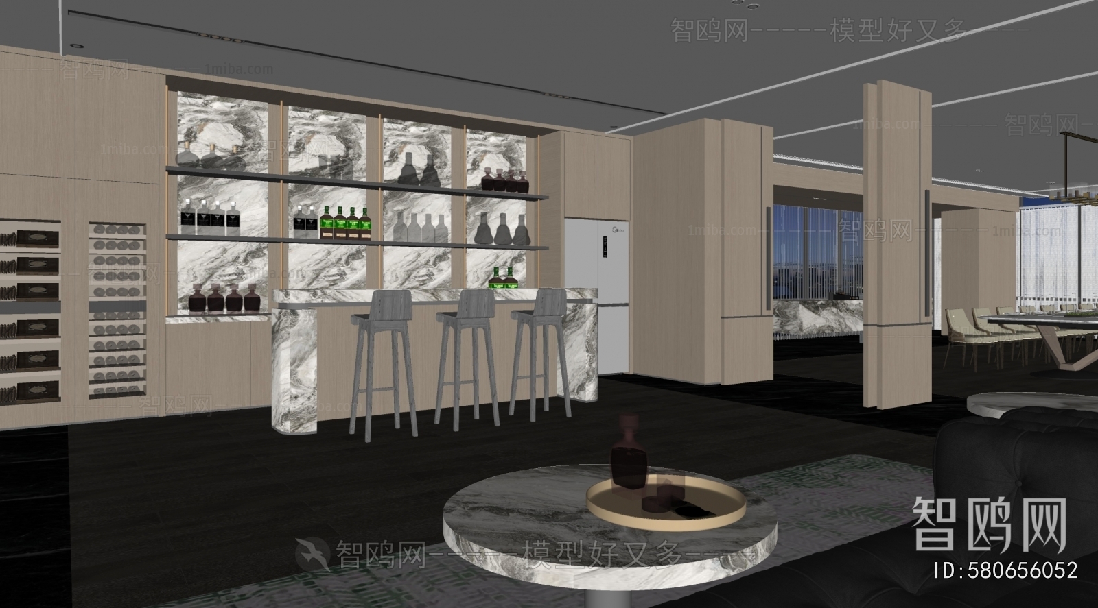 Modern Wine Cellar/Wine Tasting Room