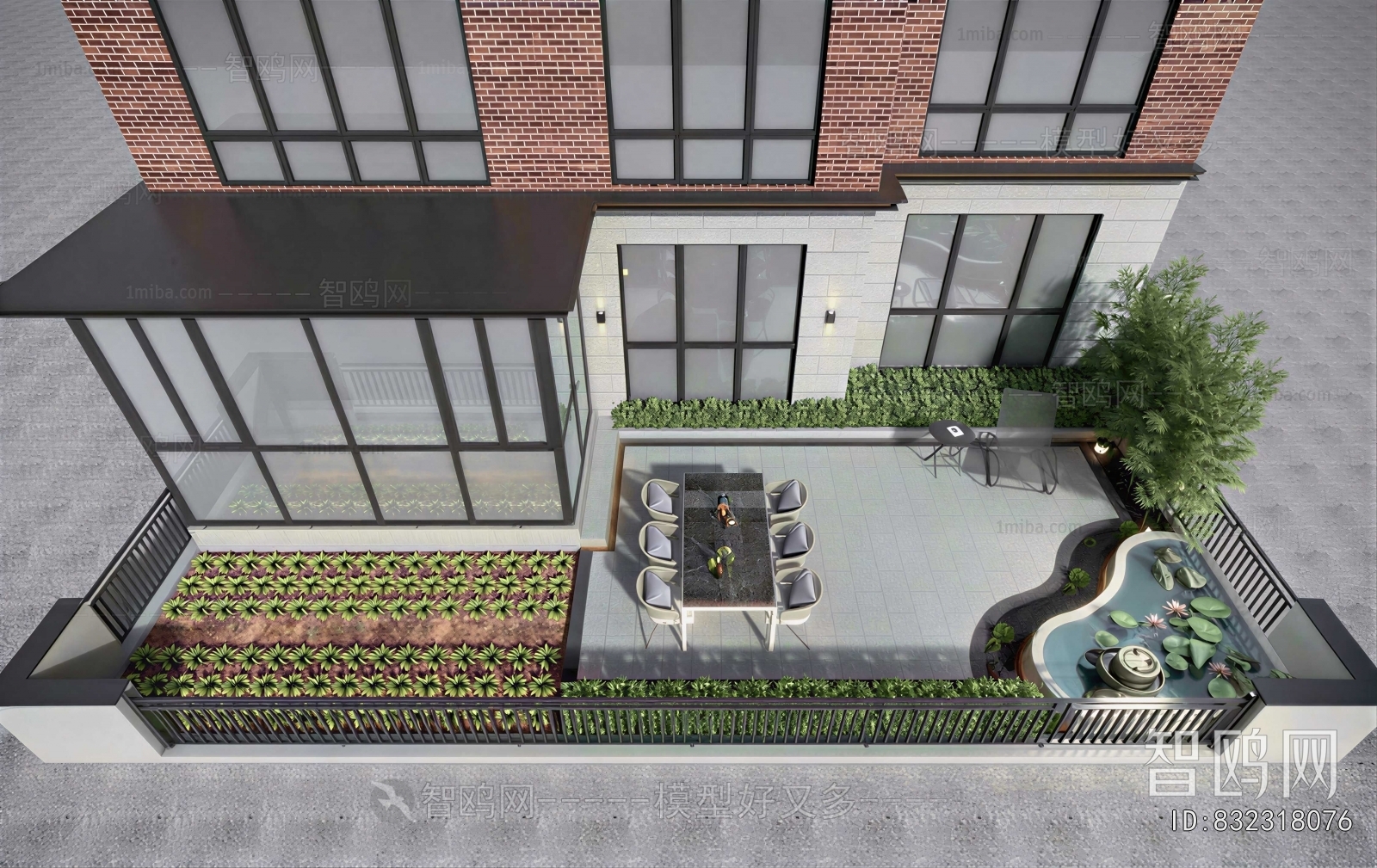 Modern Courtyard/landscape