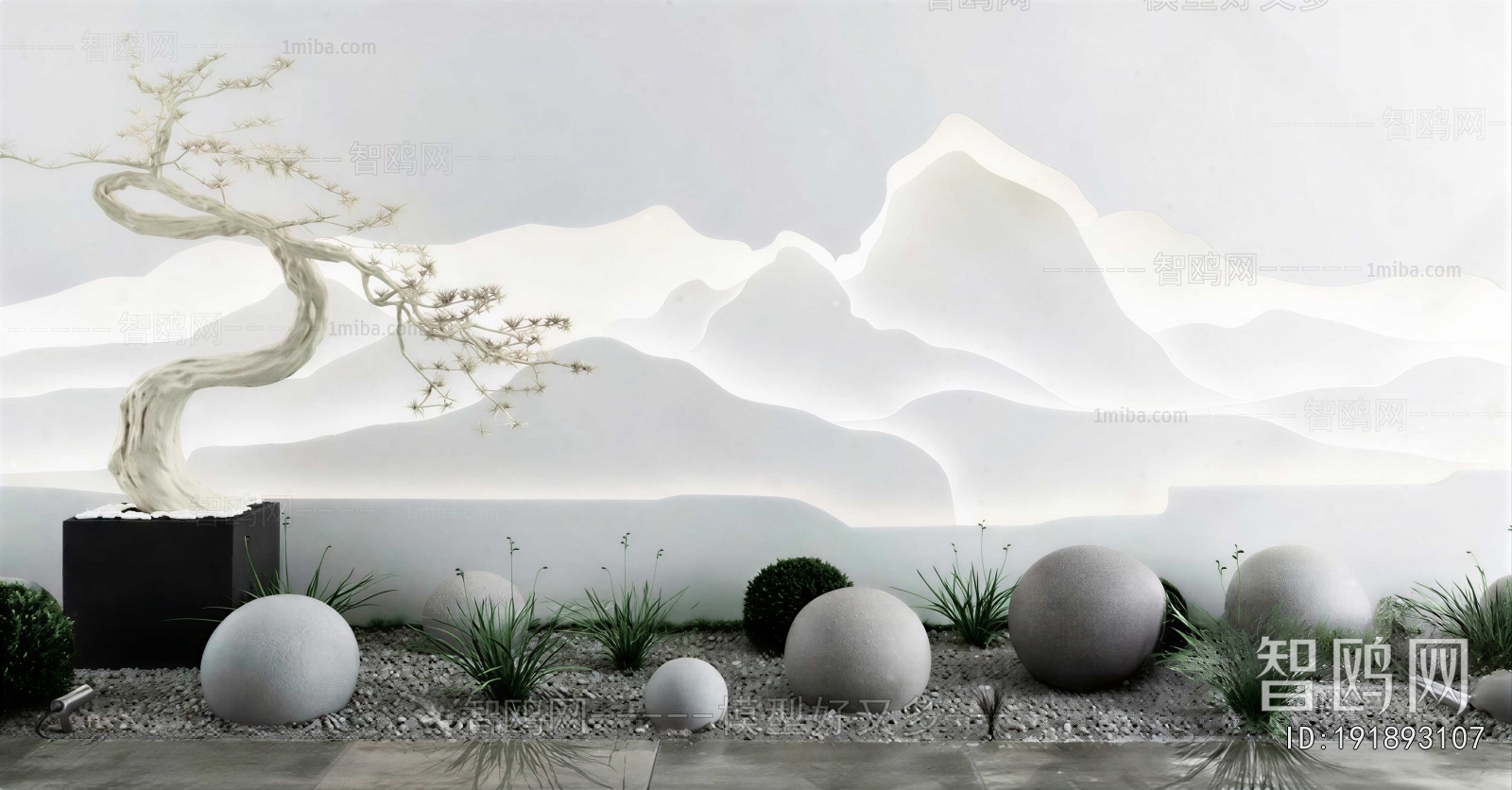New Chinese Style Plant Landscaping