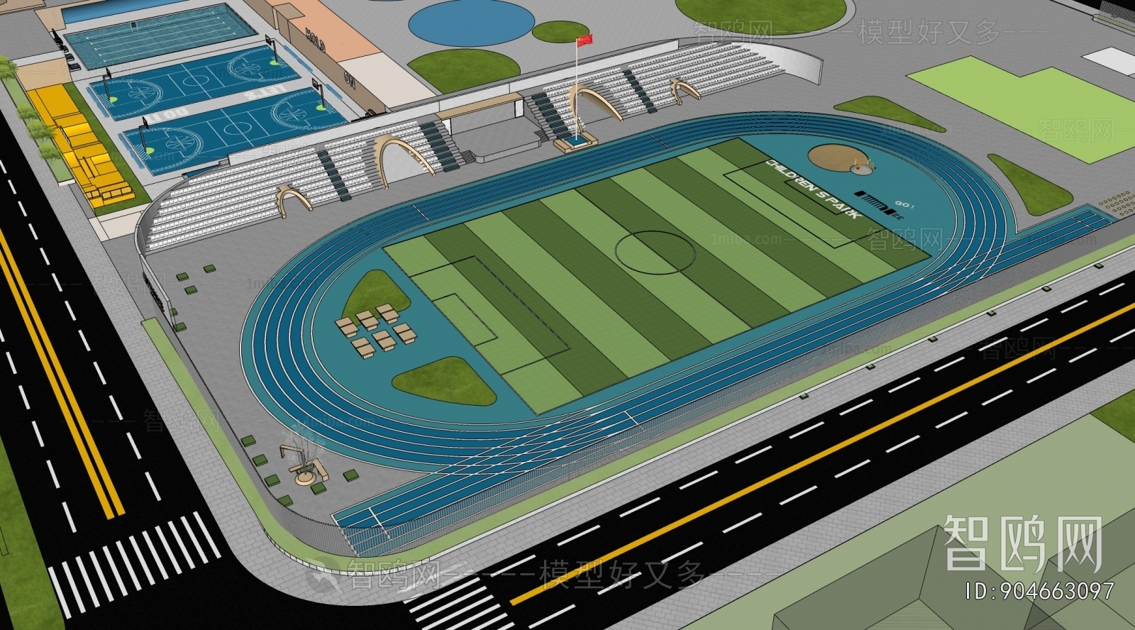 Modern Indoor Stadium