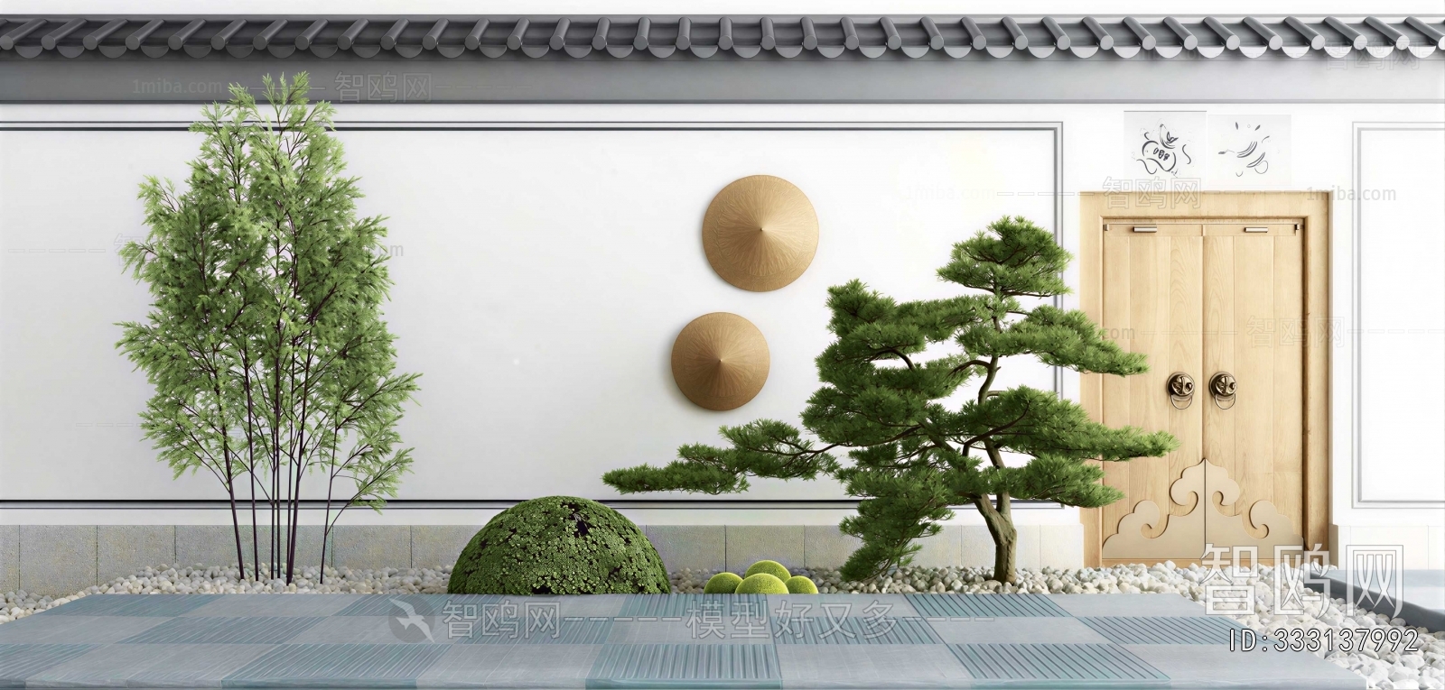 New Chinese Style Courtyard/landscape