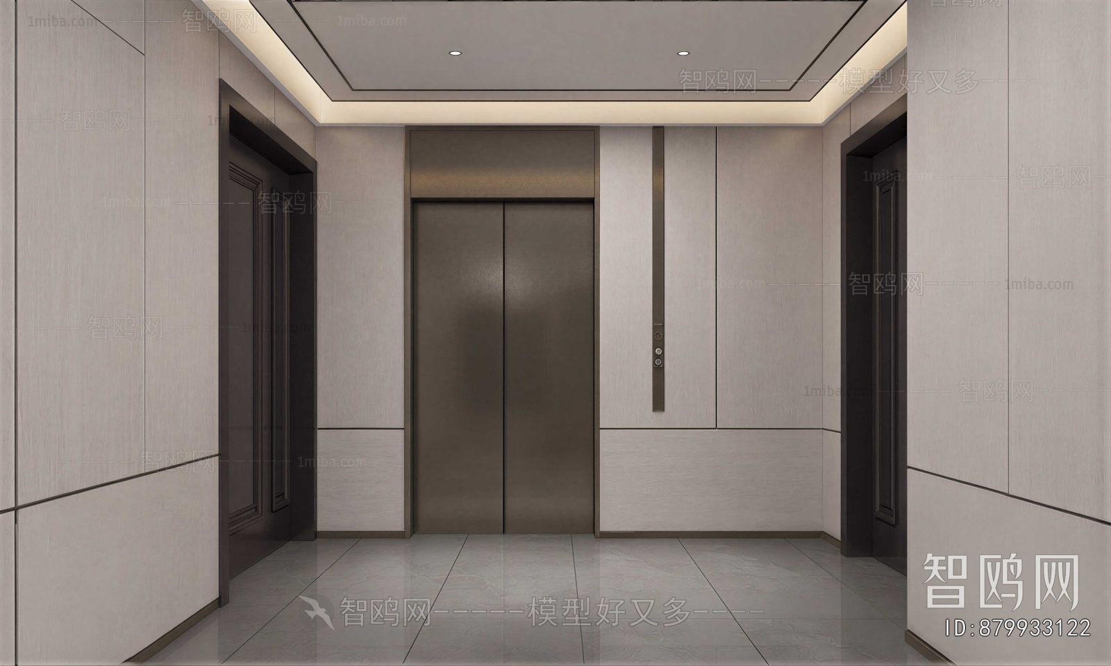 Modern Office Elevator Hall