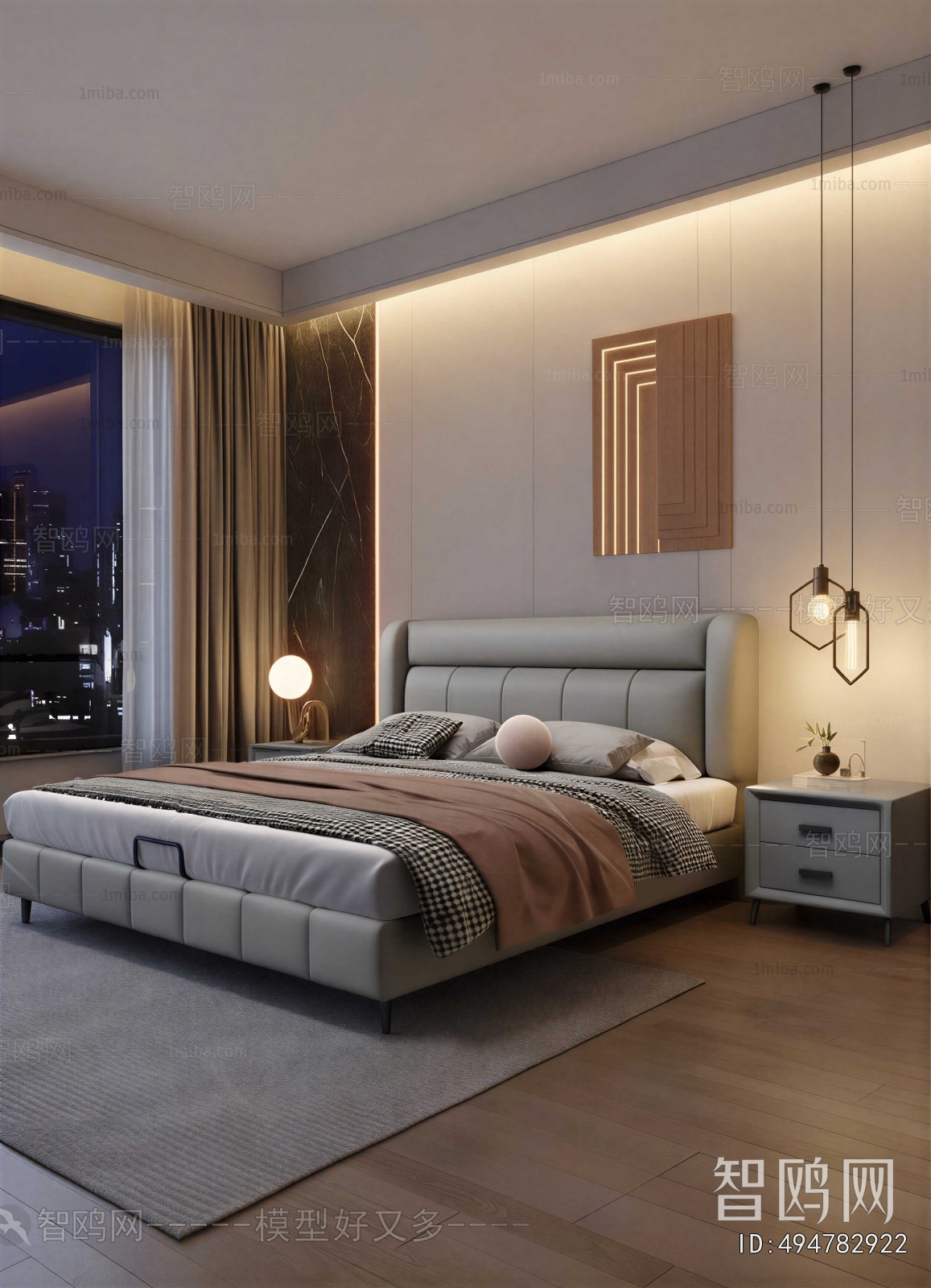 Modern Double Bed