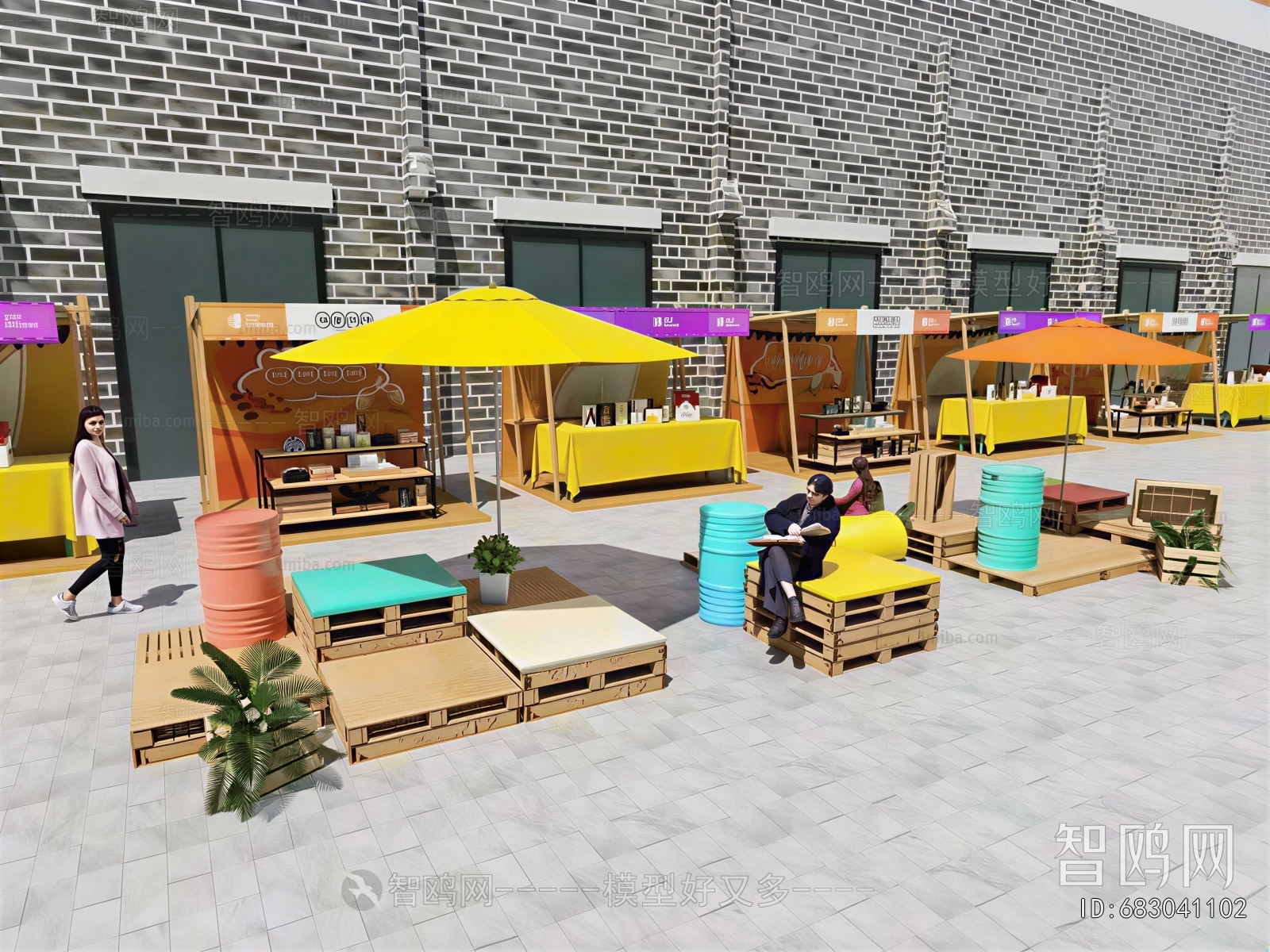 Modern Architectural Bird's-eye View Planning