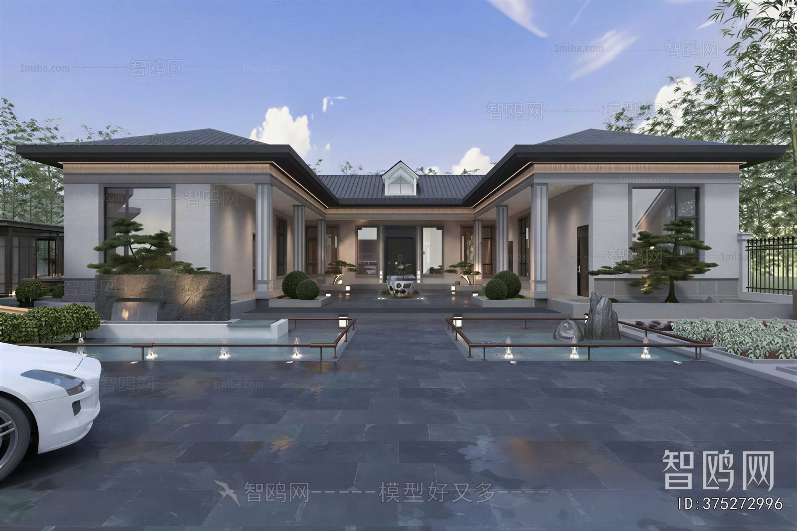 New Chinese Style Courtyard/landscape