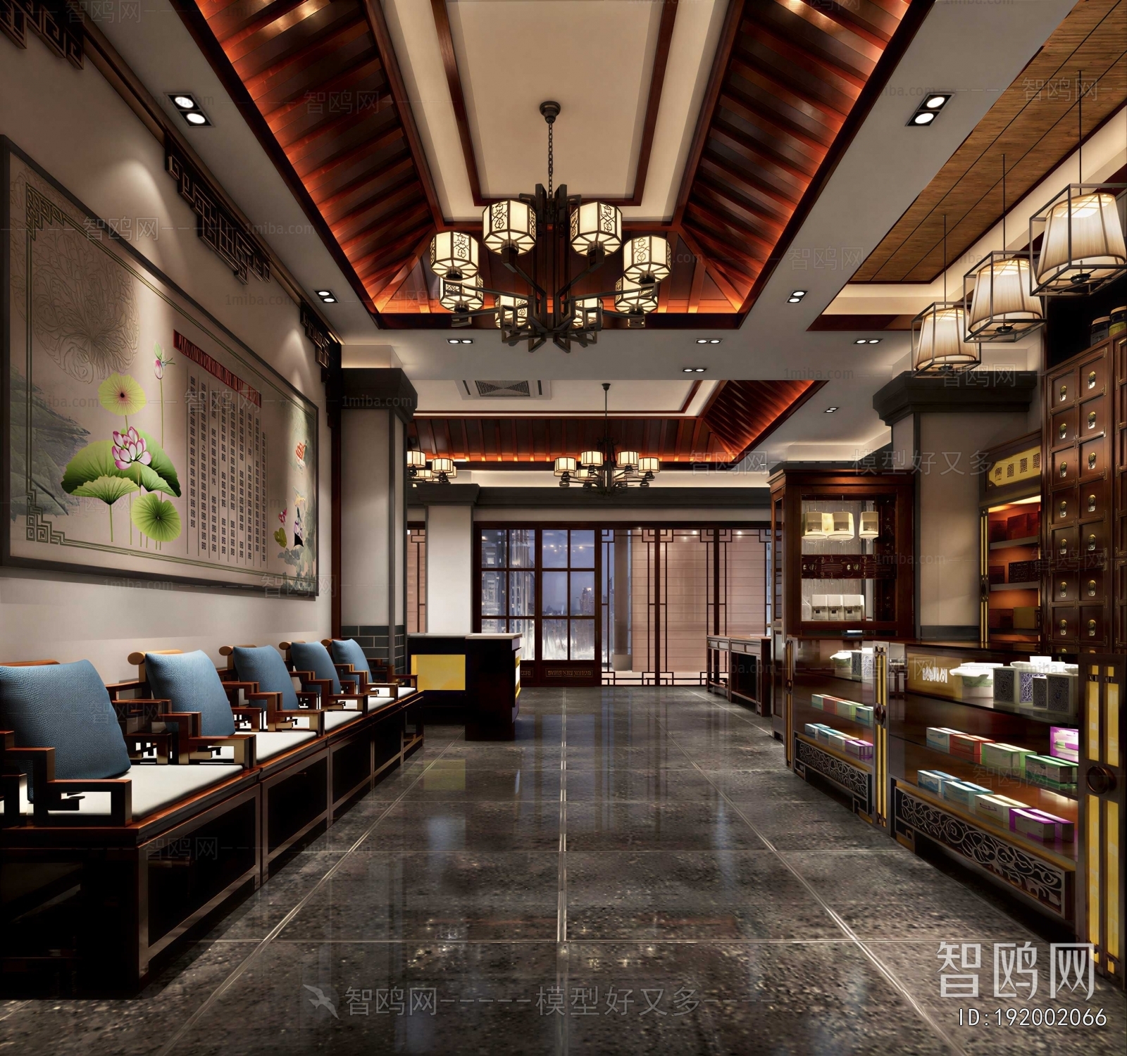 New Chinese Style Hospital Hall