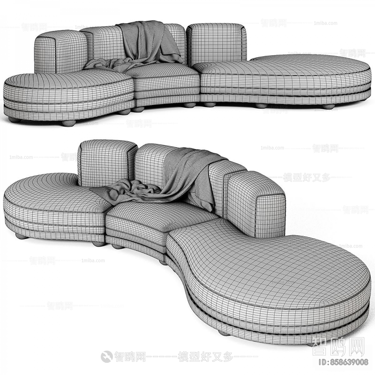 Modern Curved Sofa