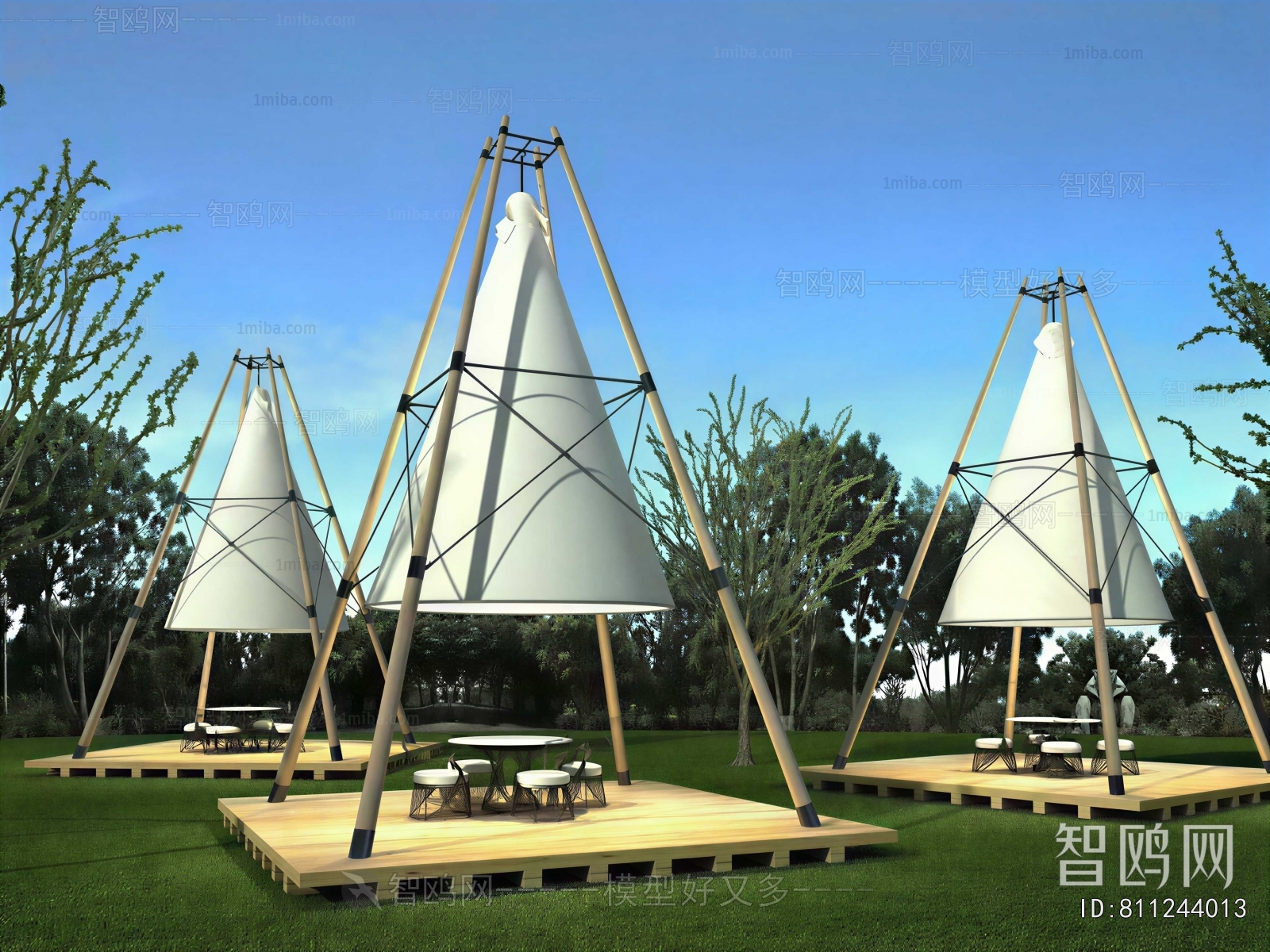 Modern Park Landscape