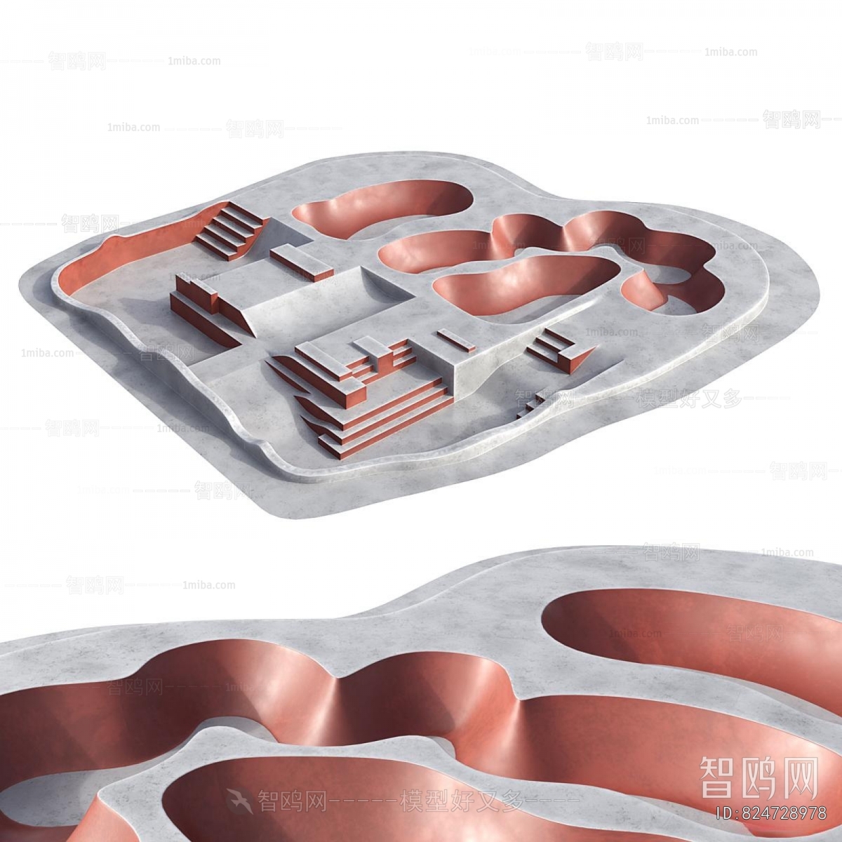 Modern Architectural Bird's-eye View Planning
