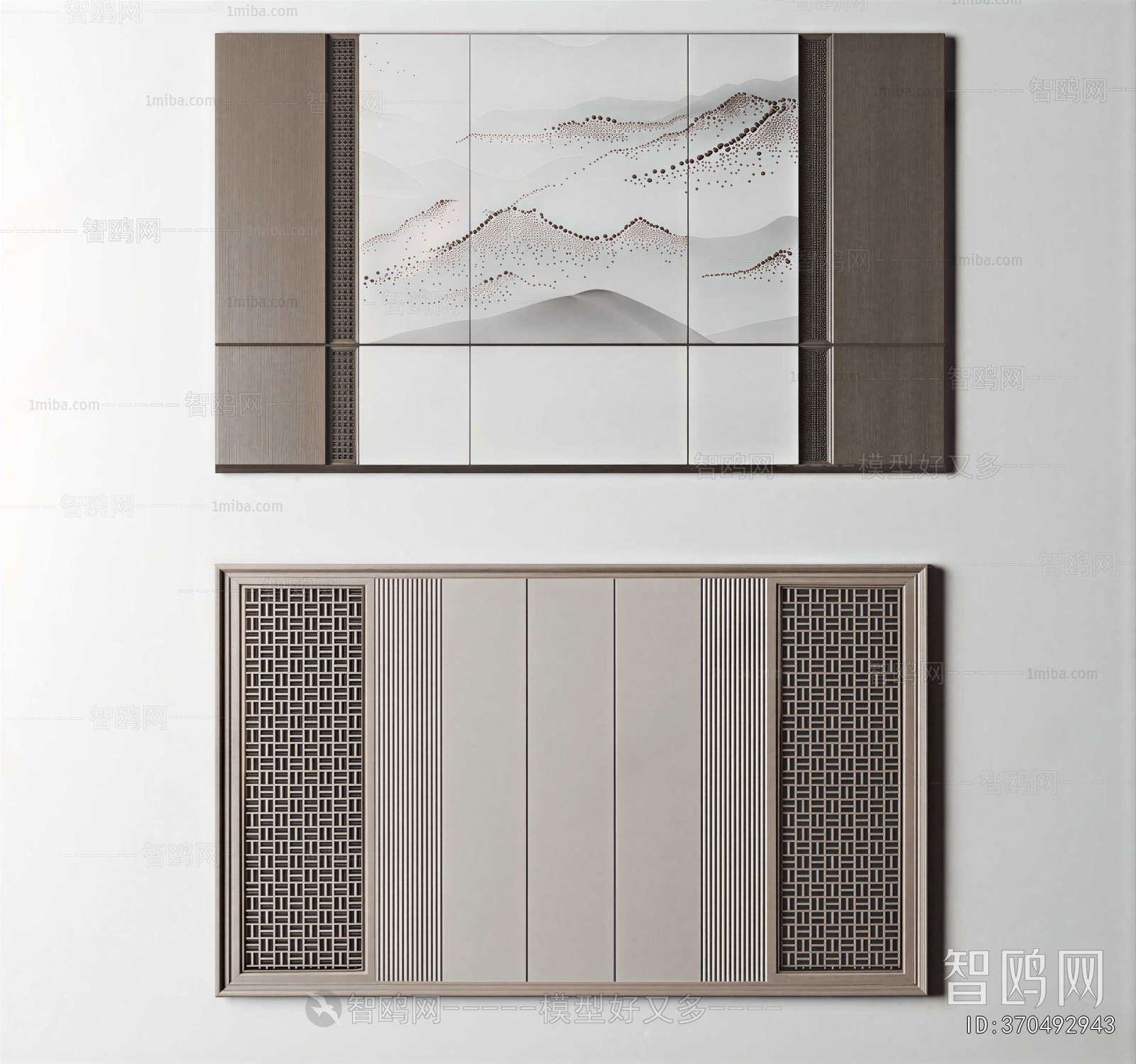 New Chinese Style TV Wall