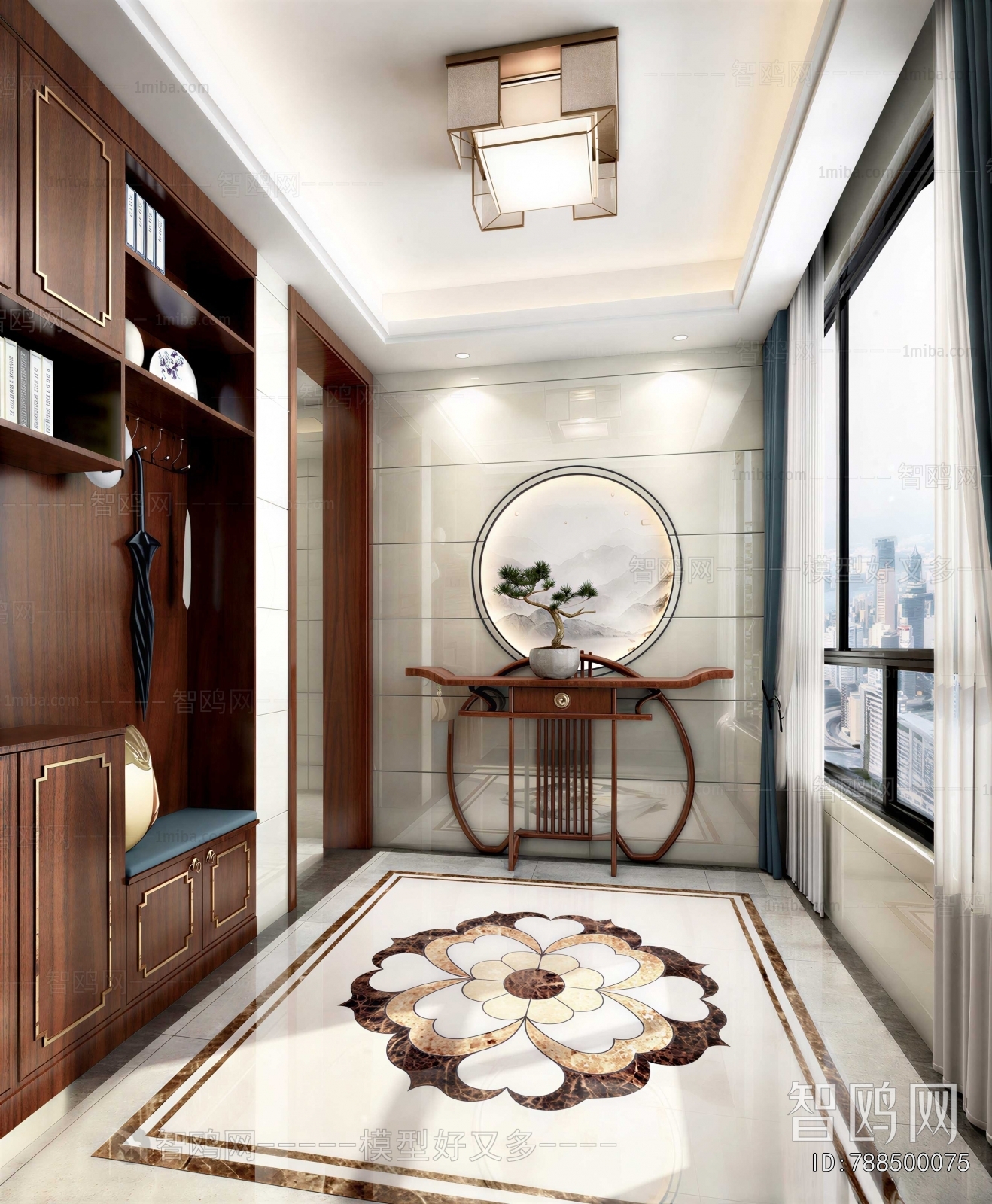 New Chinese Style Hallway