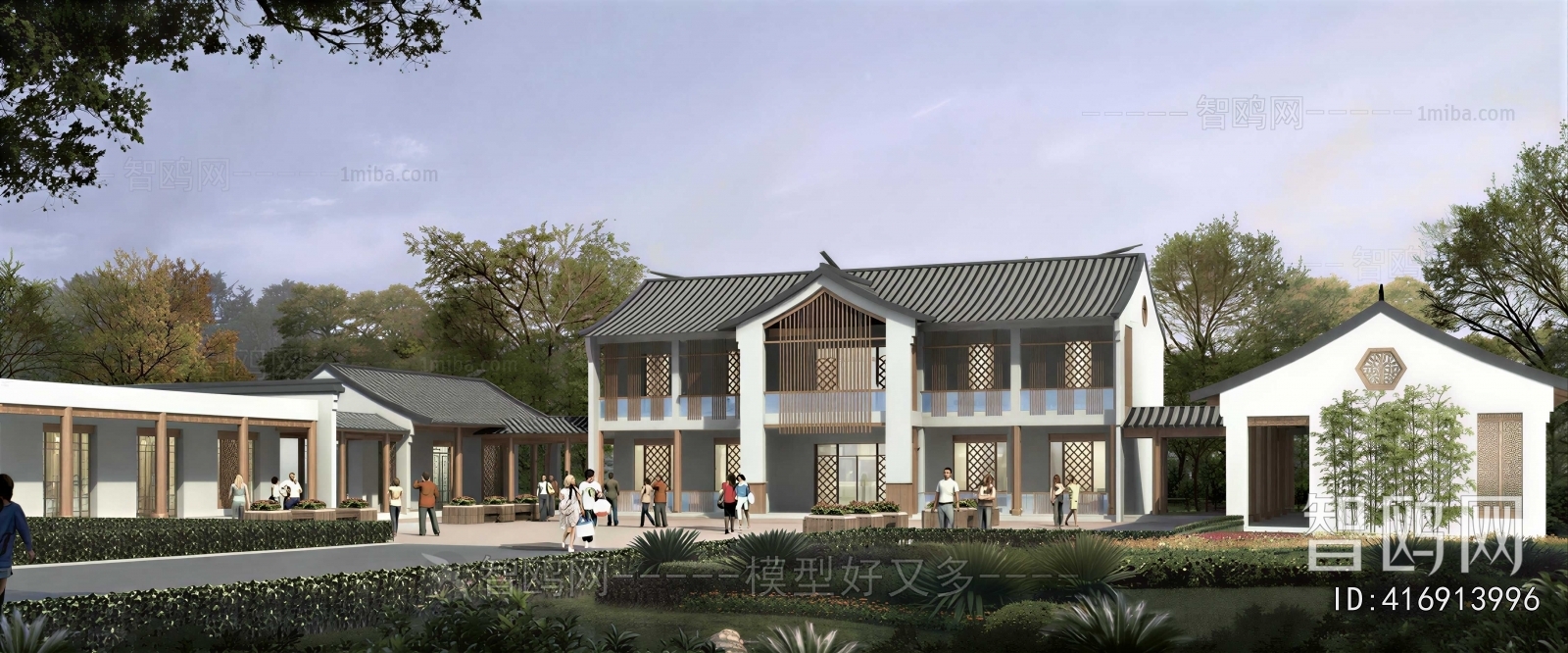 New Chinese Style Courtyard/landscape