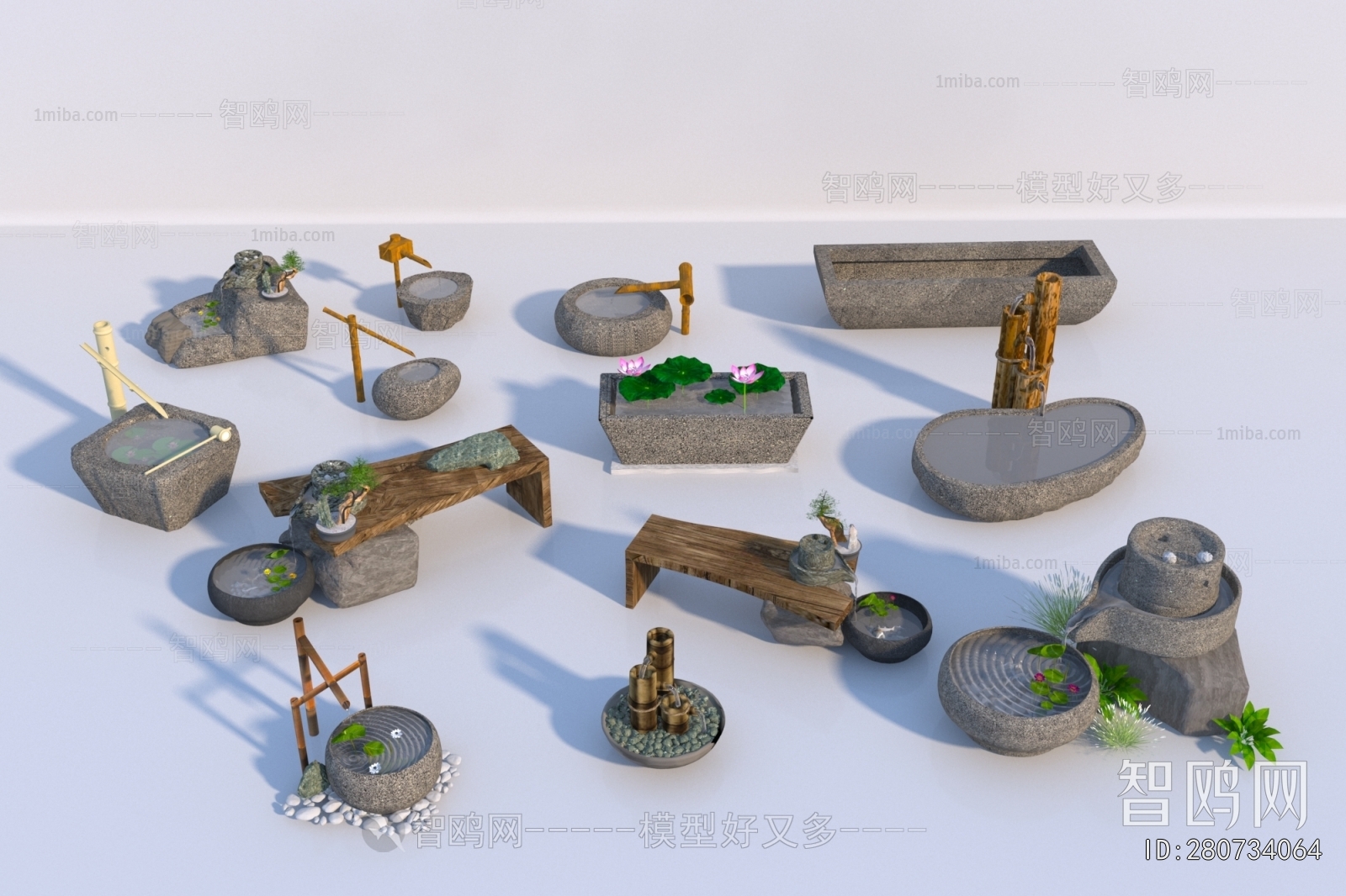 Japanese Style Rockery Waterscape