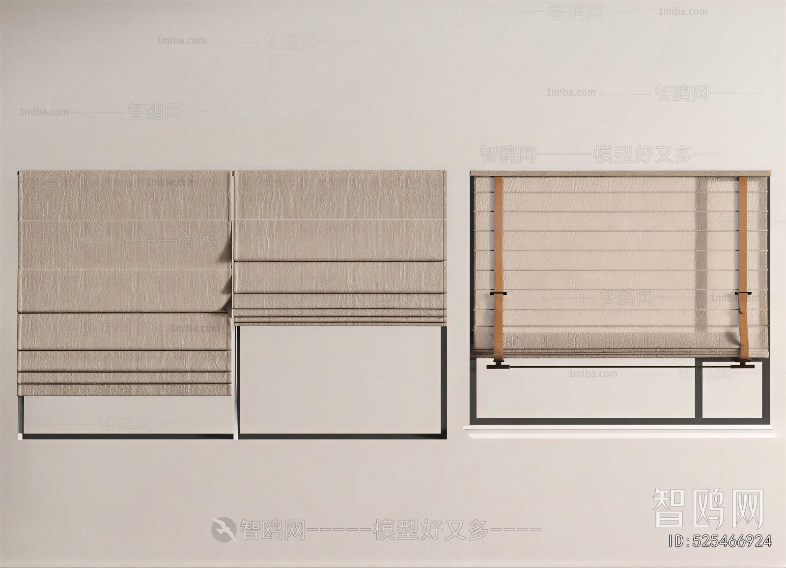 New Chinese Style Roman Curtain