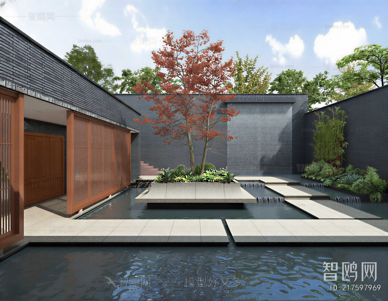 Modern Courtyard/landscape