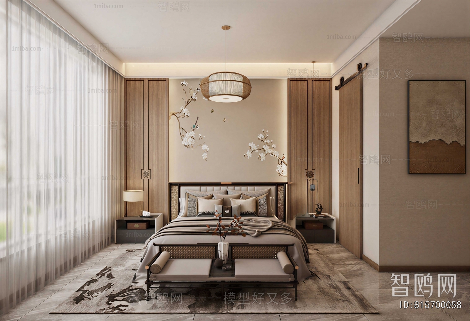 New Chinese Style Bedroom