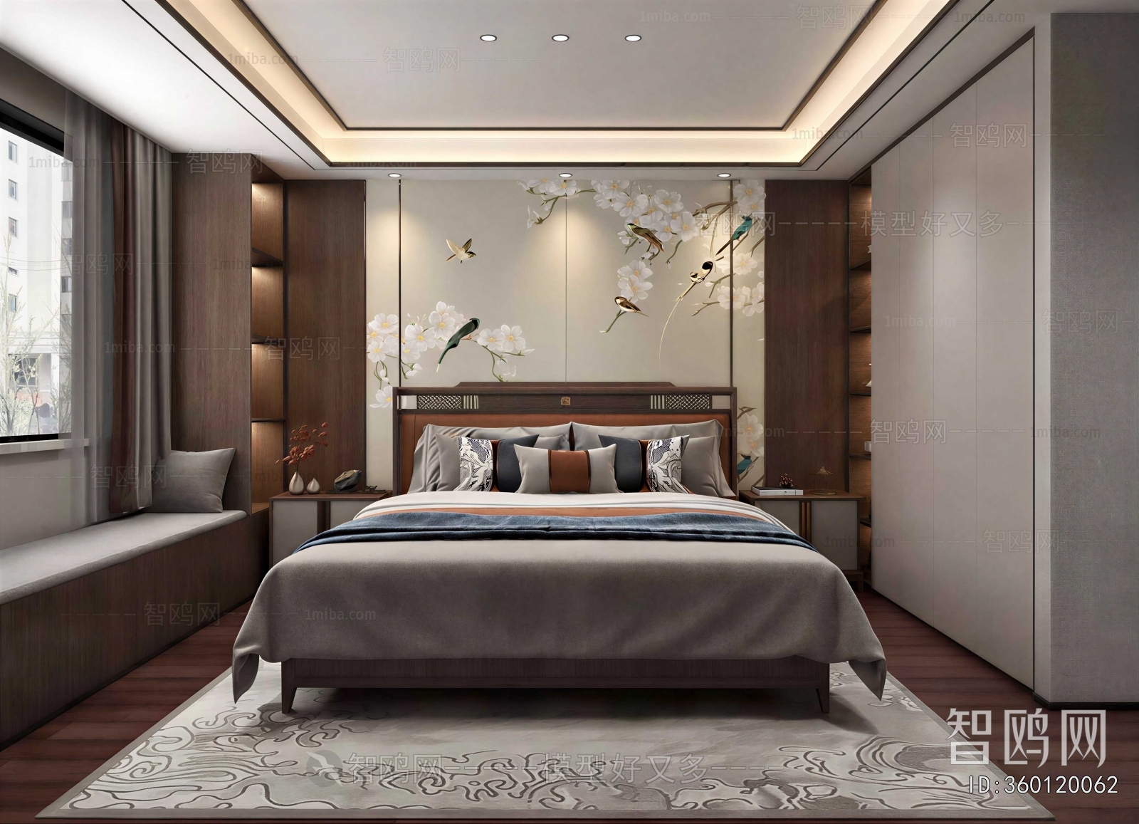 New Chinese Style Bedroom