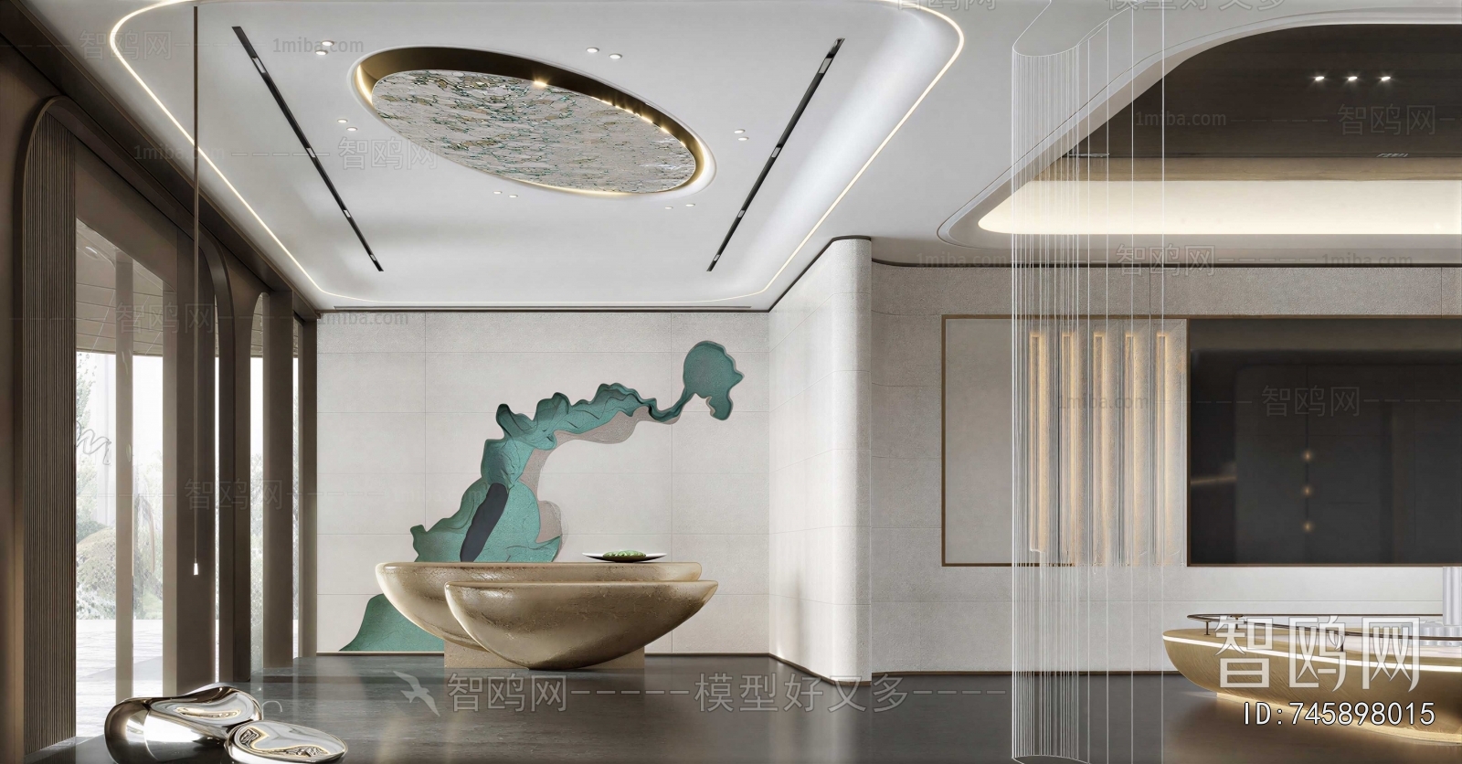 Modern Office Reception Desk