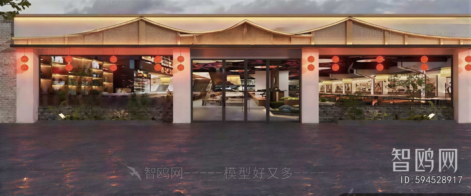 New Chinese Style Facade Element